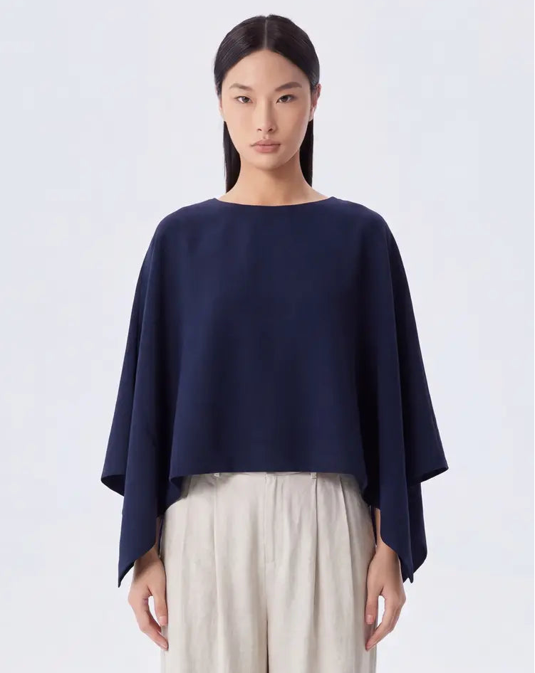 Luna Viscose Sweater Knit Poncho