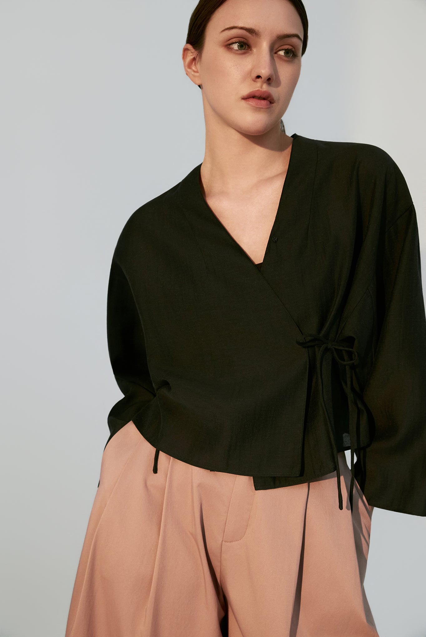 Kimono Wrap with Bat-winged Sleeves