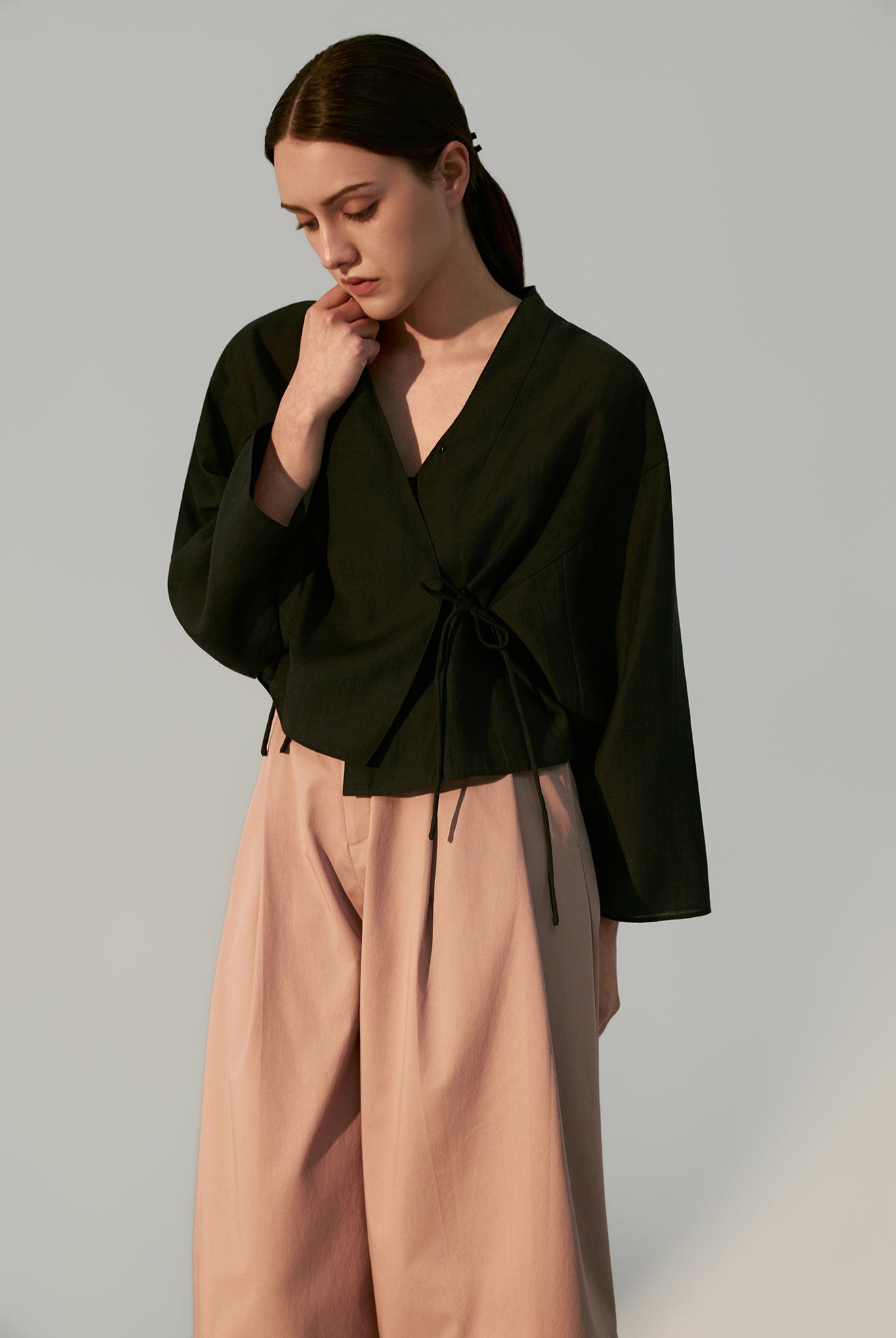 Kimono Wrap with Bat-winged Sleeves
