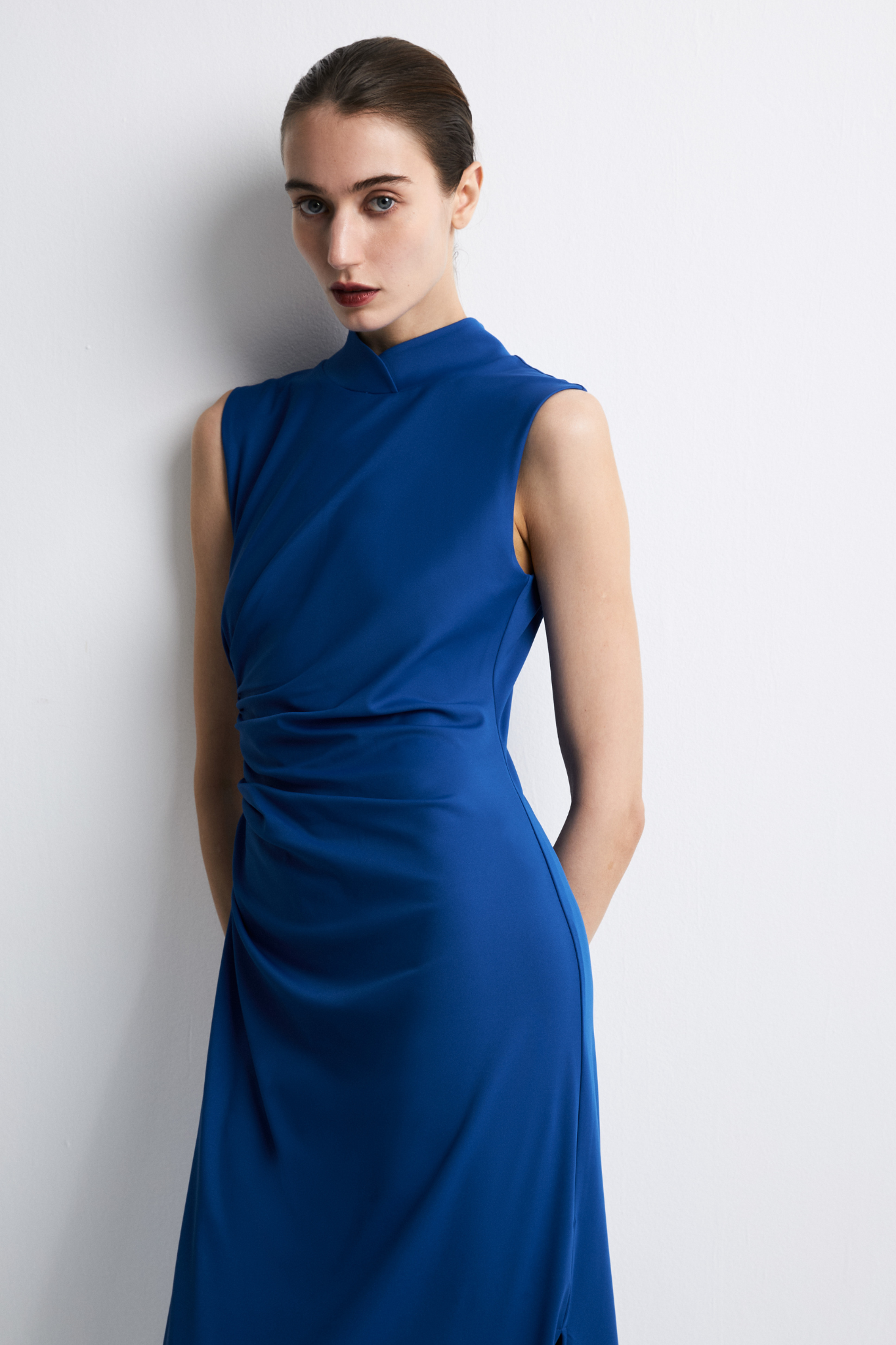 Modern Mandarin Collar Dress