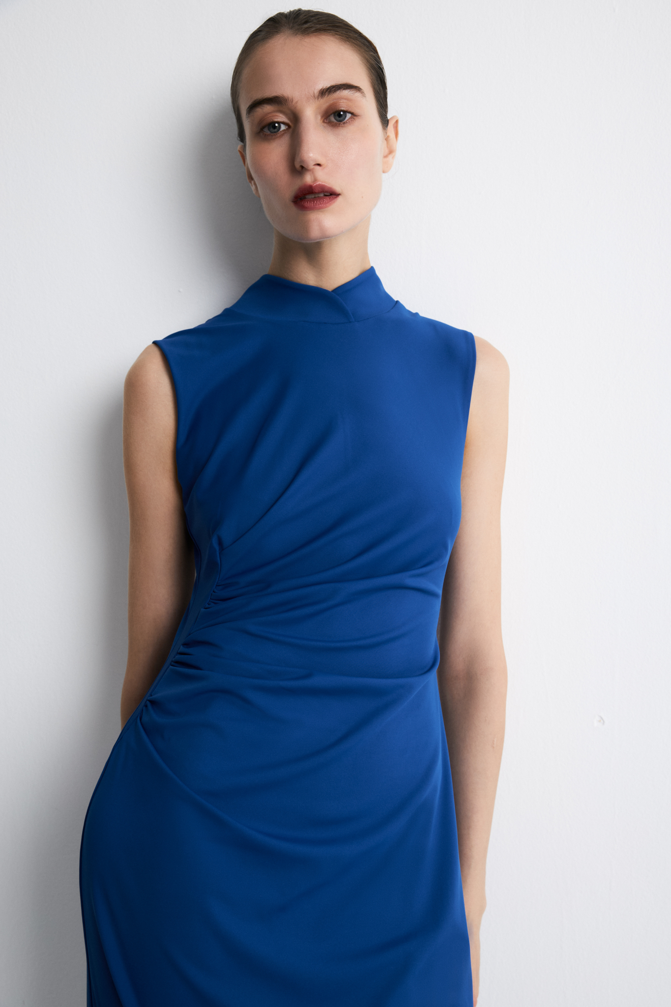 Modern Mandarin Collar Dress