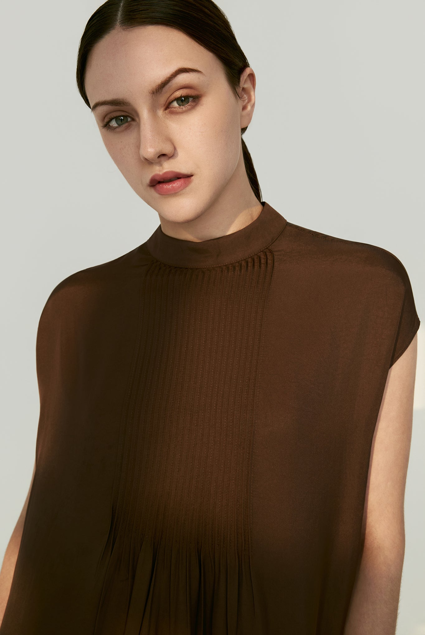 Boxy Pintuck Dress