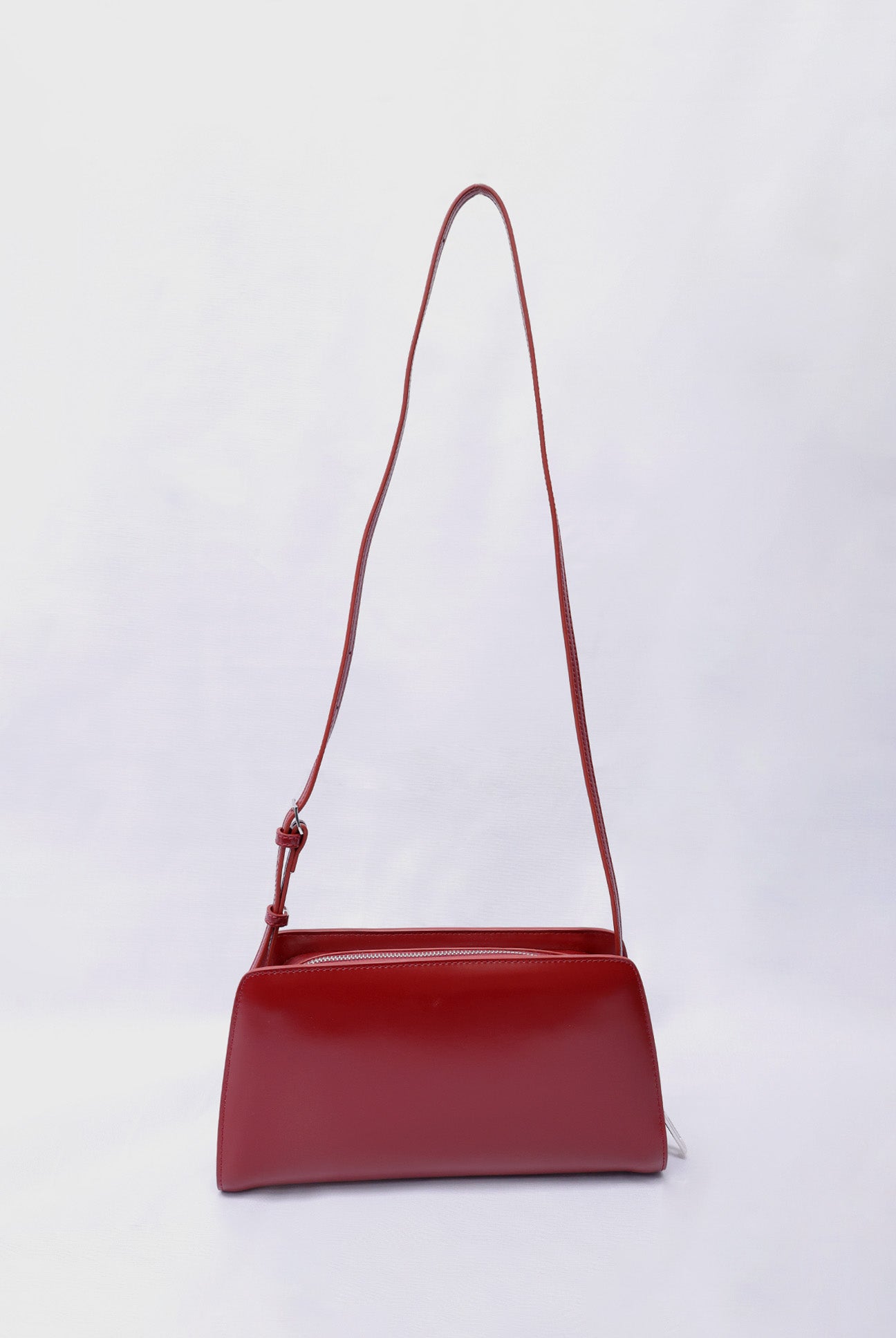 Structured Leather Shoulder Bag