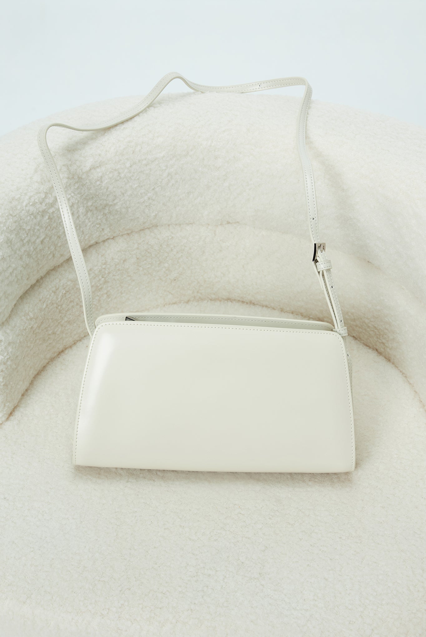 Structured Leather Shoulder Bag