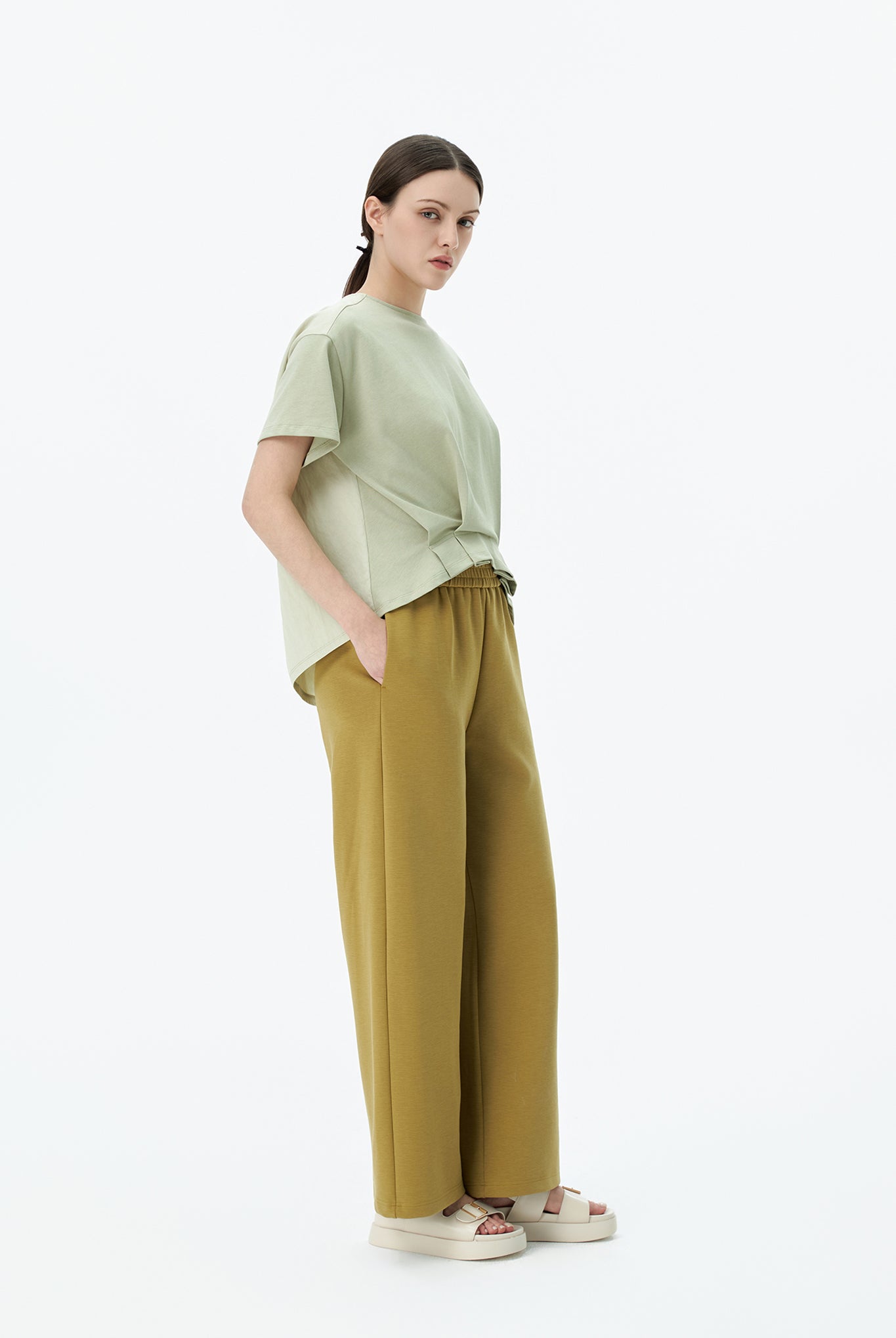 Pleated Front Top
