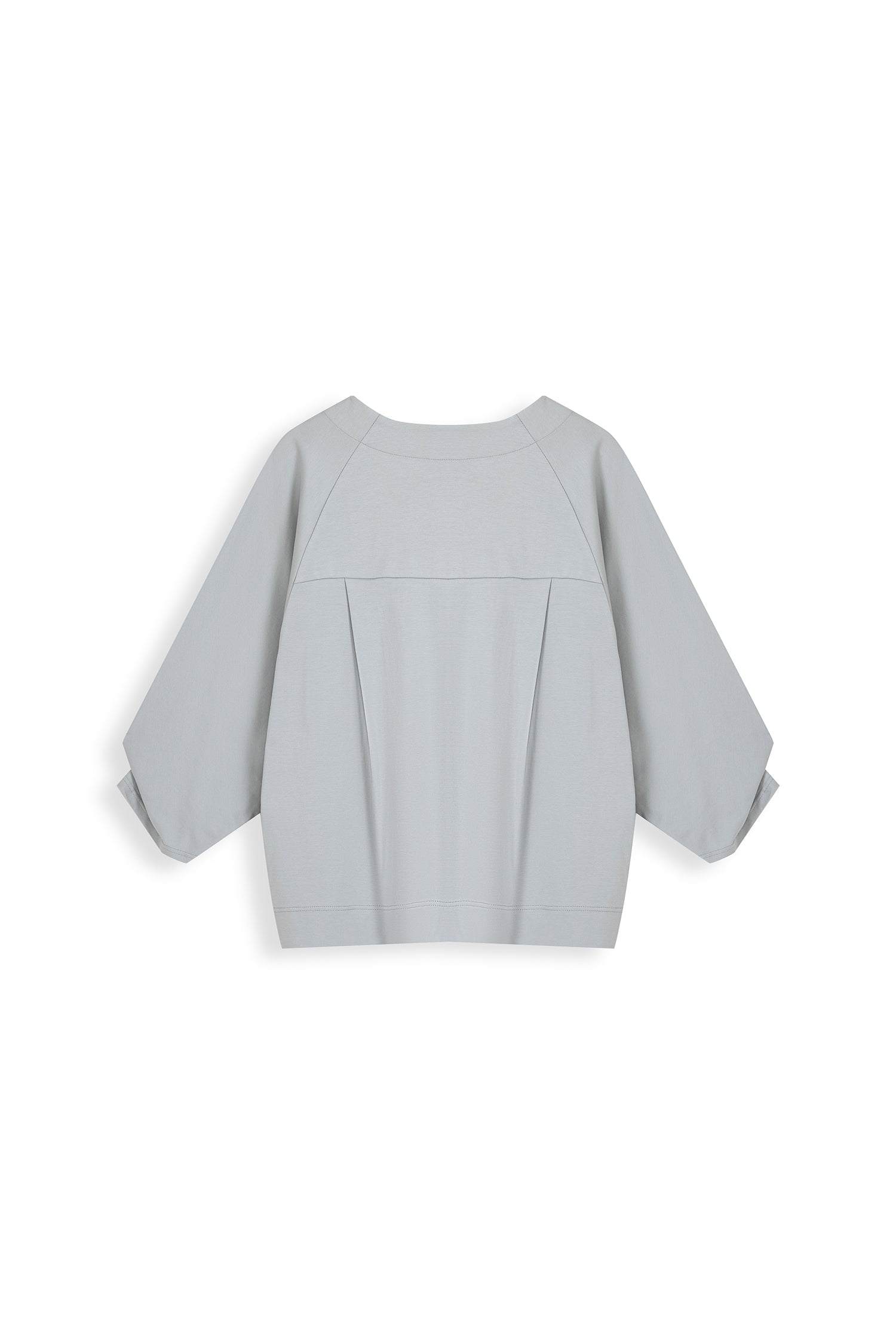 Pleated-Cuff Jersey Top