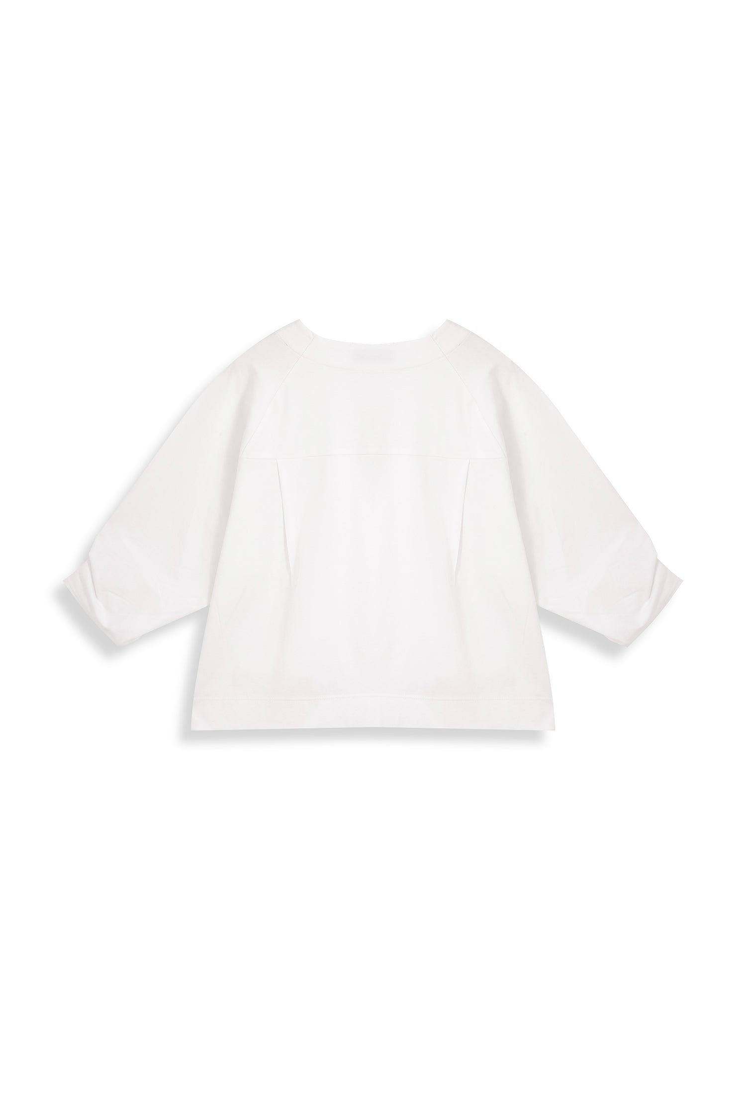 Pleated-Cuff Jersey Top