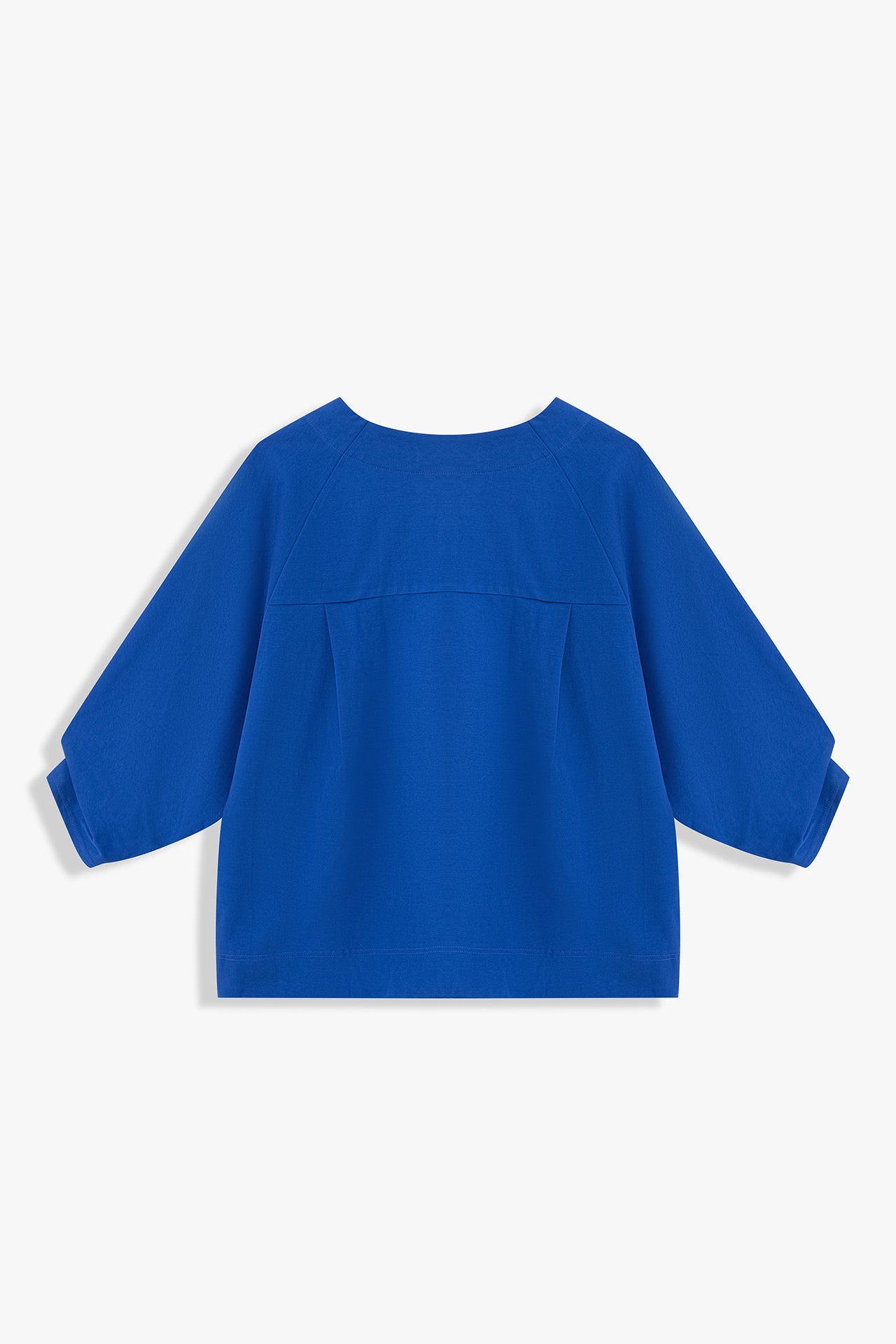 Pleated-Cuff Jersey Top