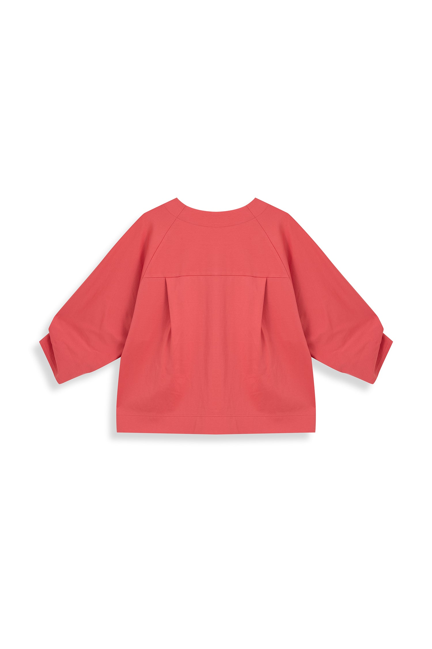 Pleated-Cuff Jersey Top