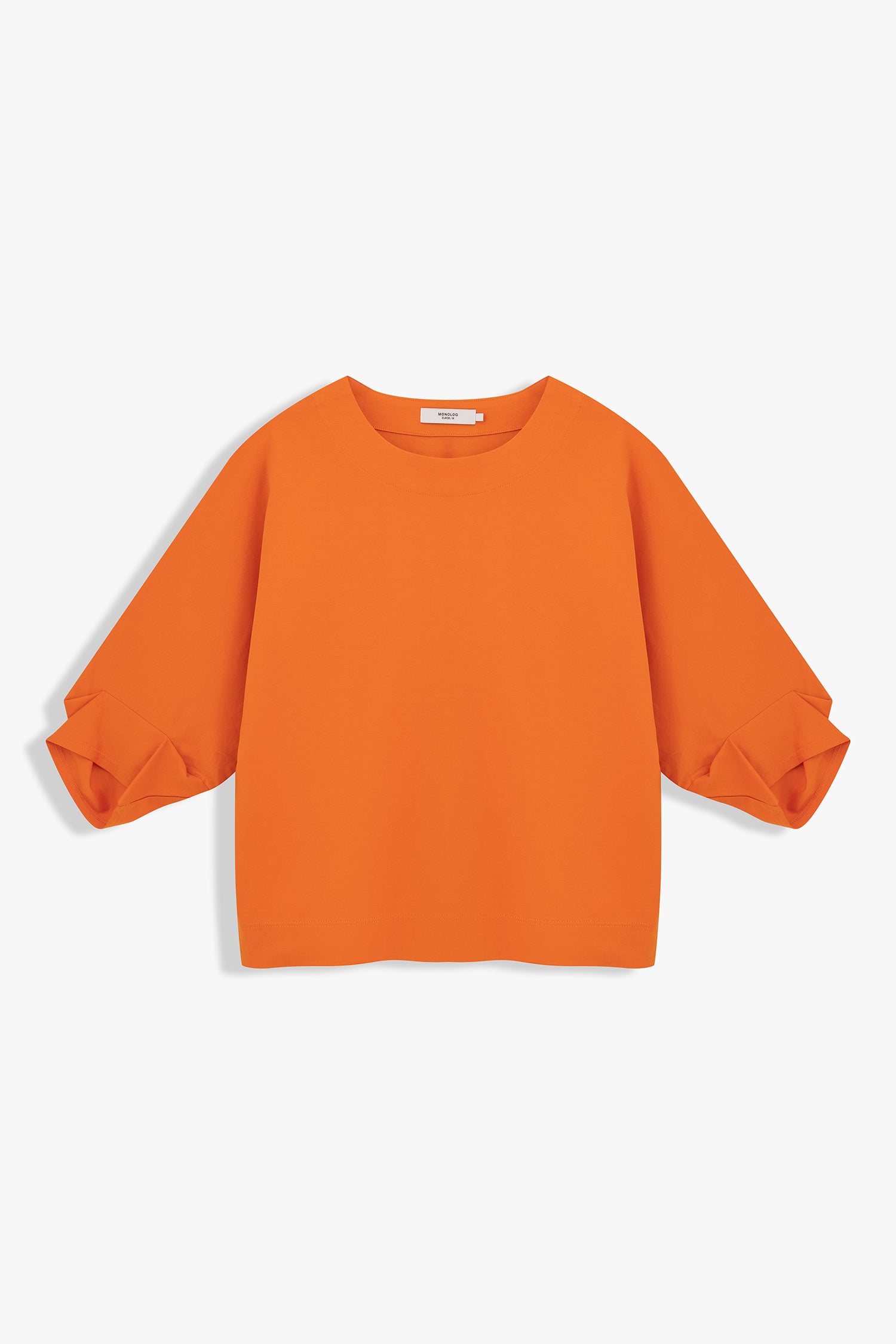 Pleated-Cuff Jersey Top