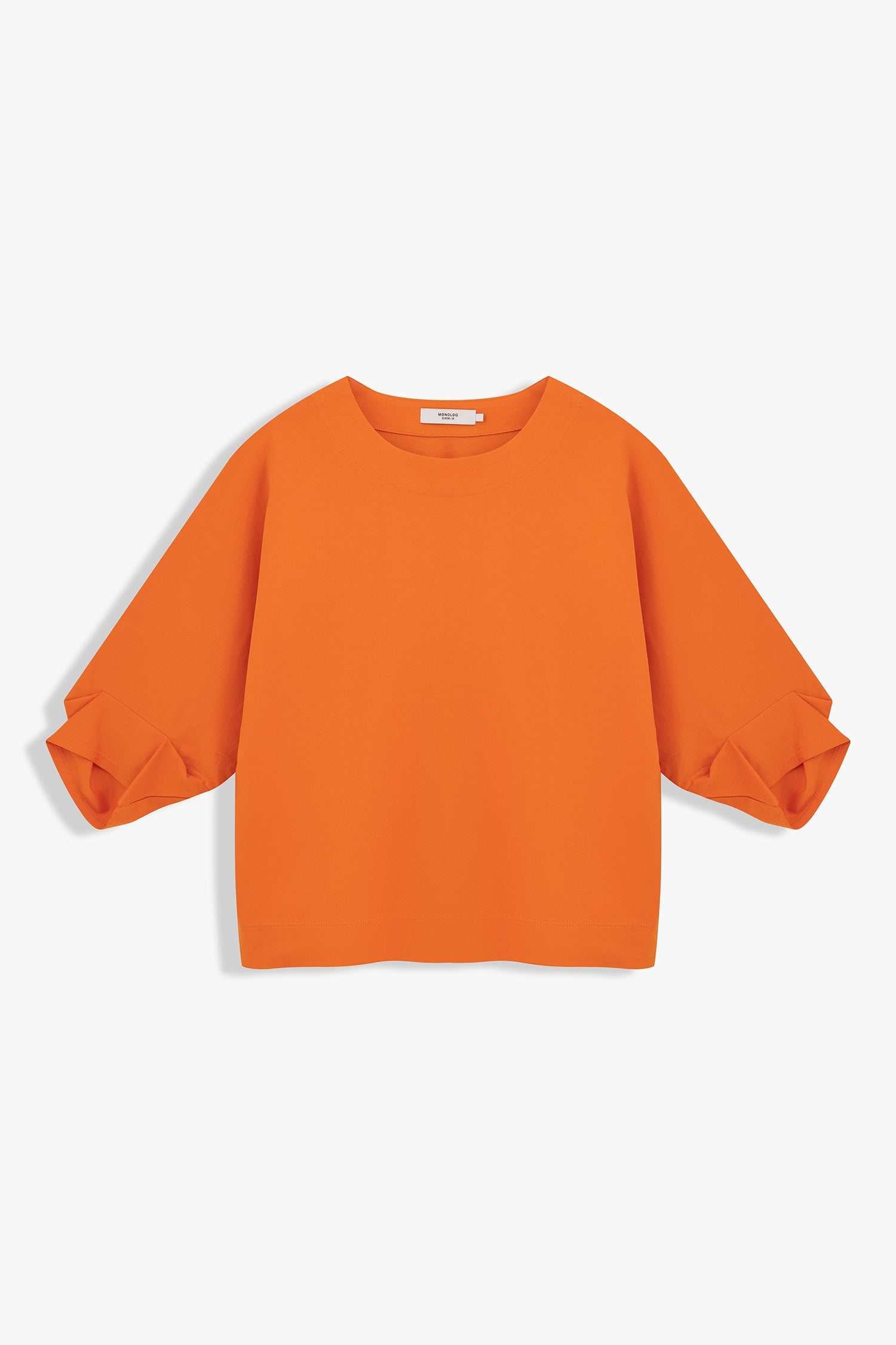 Pleated-Cuff Jersey Top
