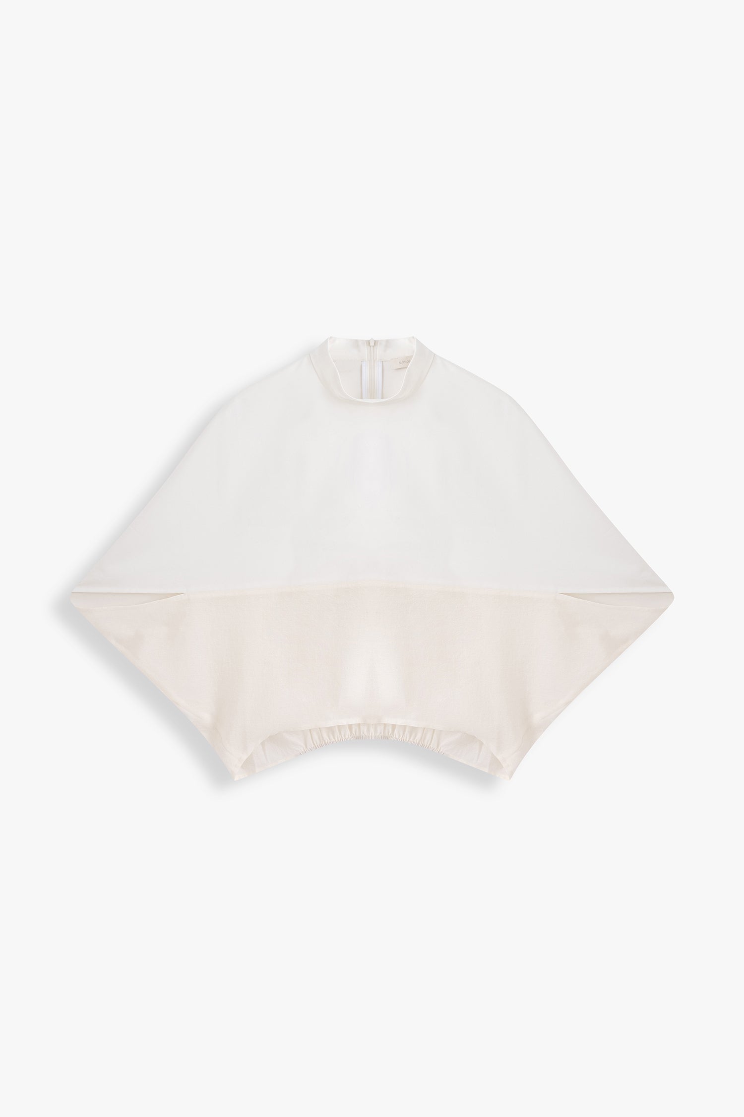 Tori Mixed Fabric Cocoon Top
