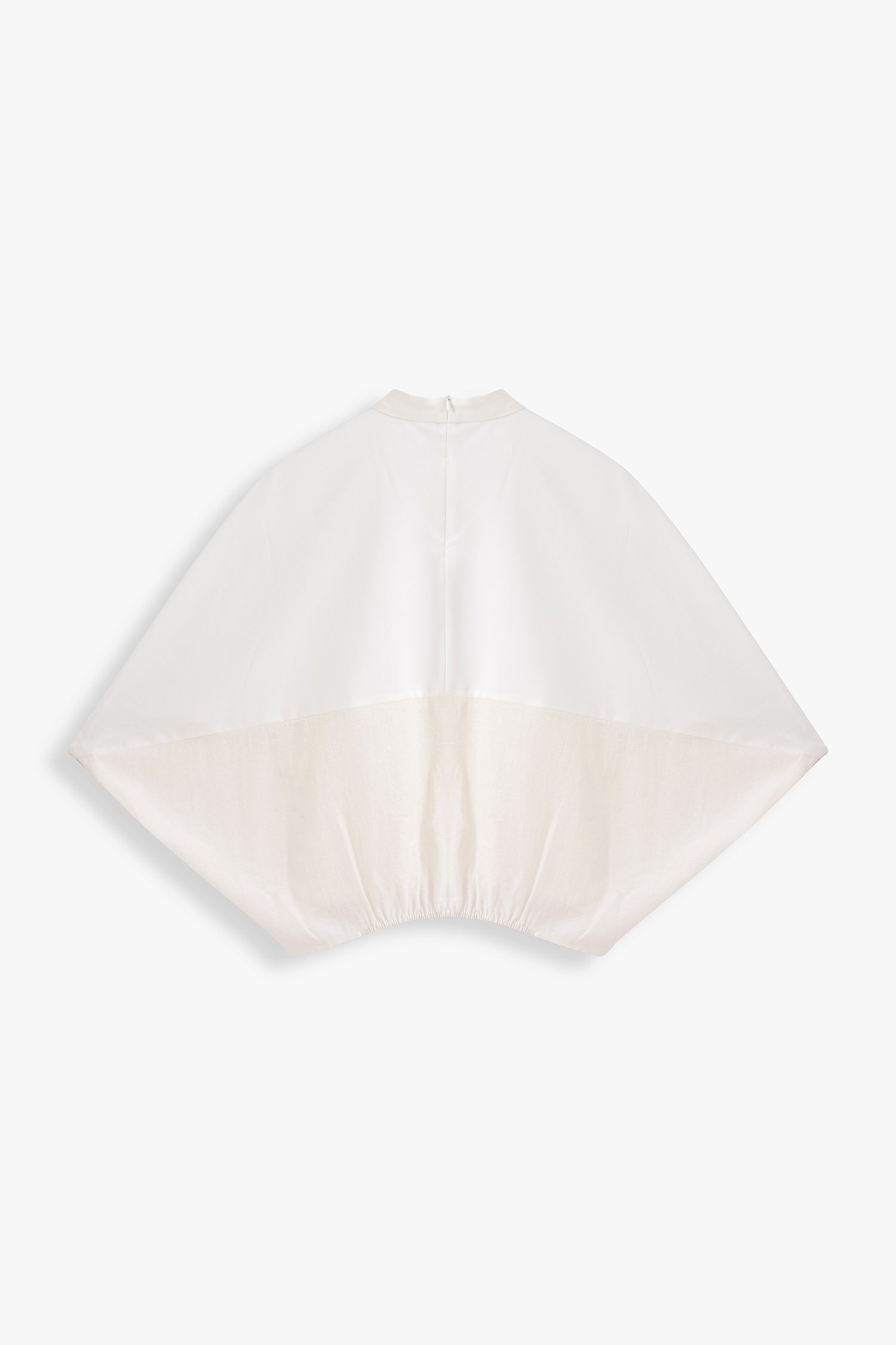 Tori Mixed Fabric Cocoon Top