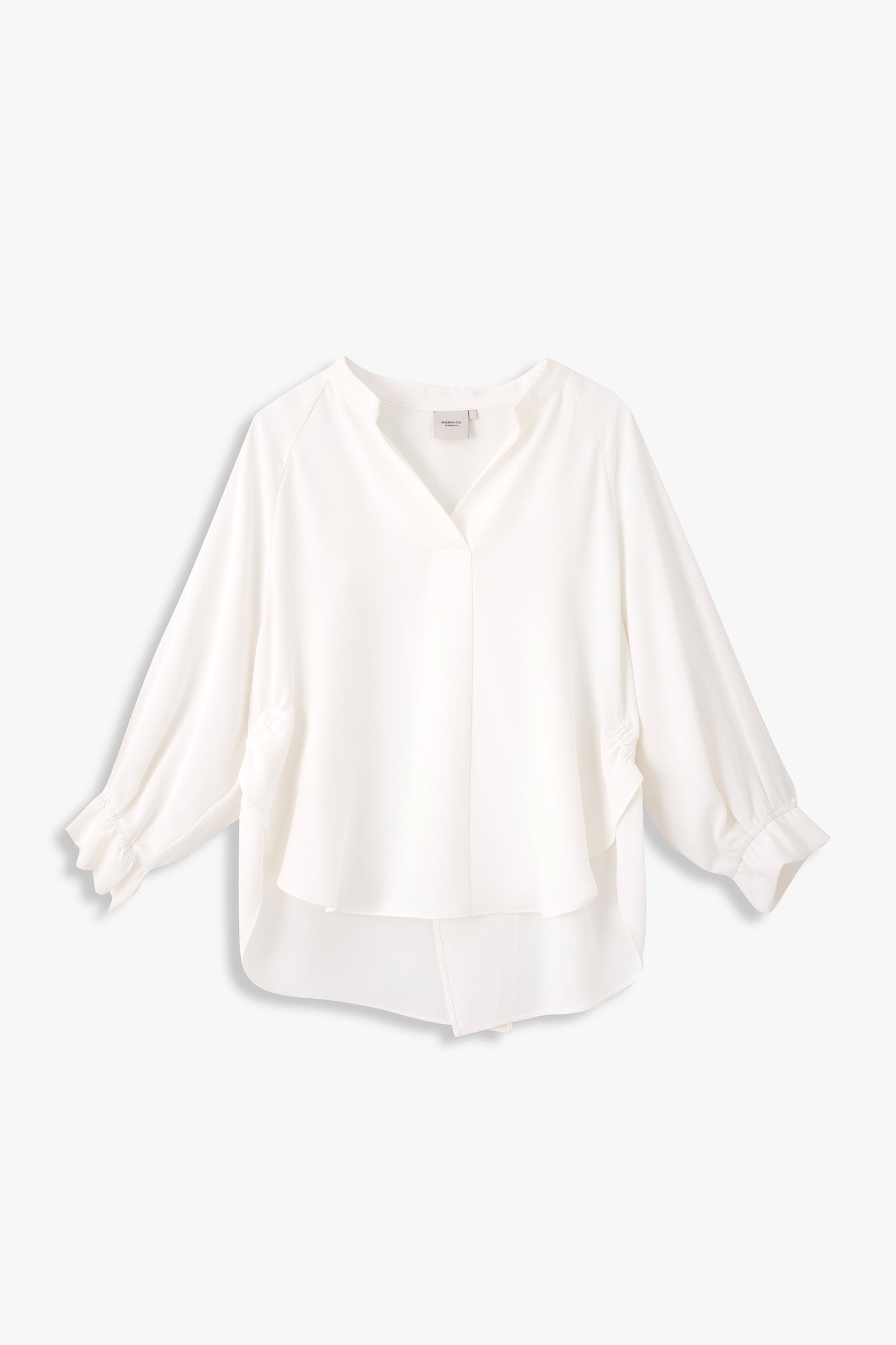 Back Overlap Drawstring Shirt