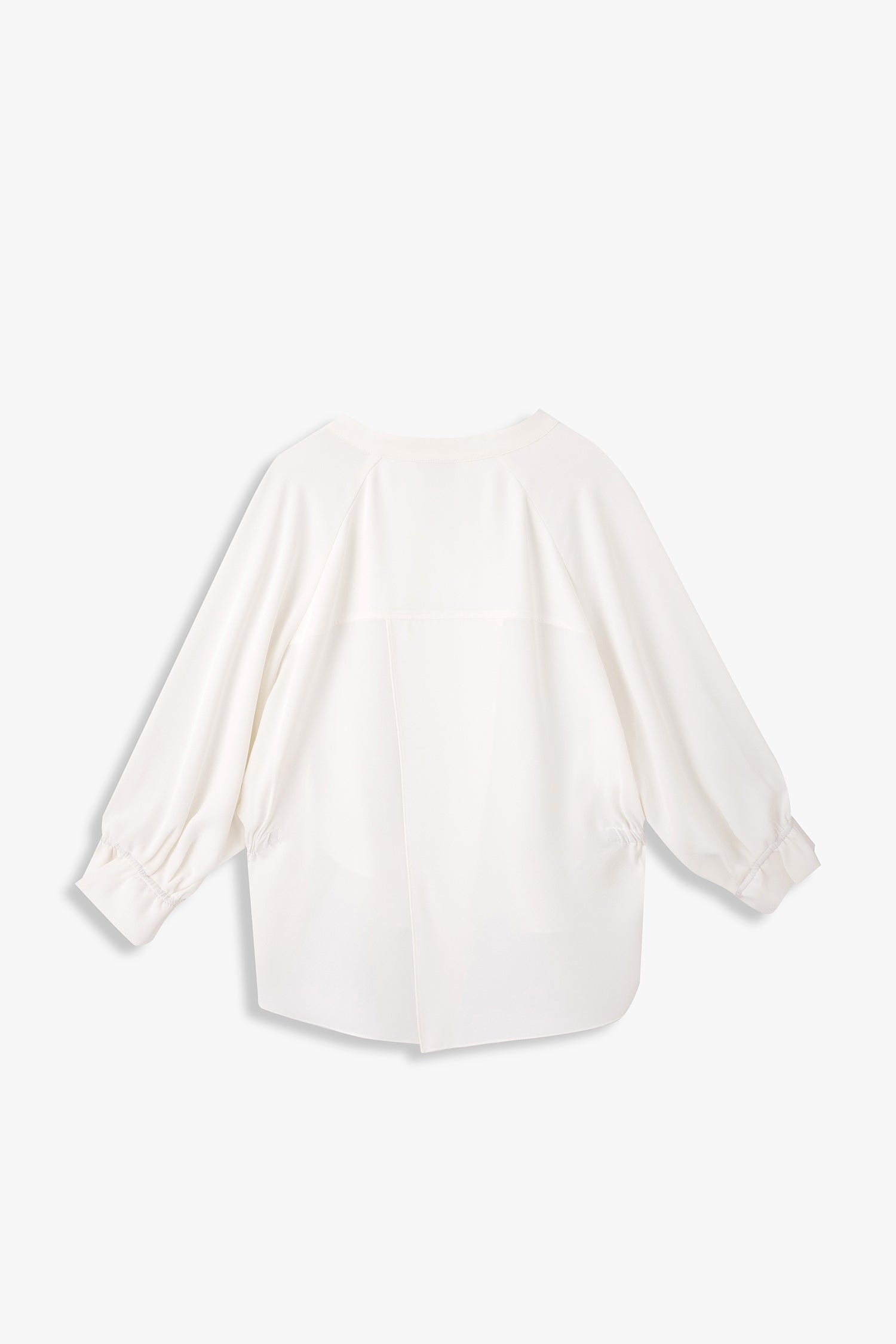 Back Overlap Drawstring Shirt