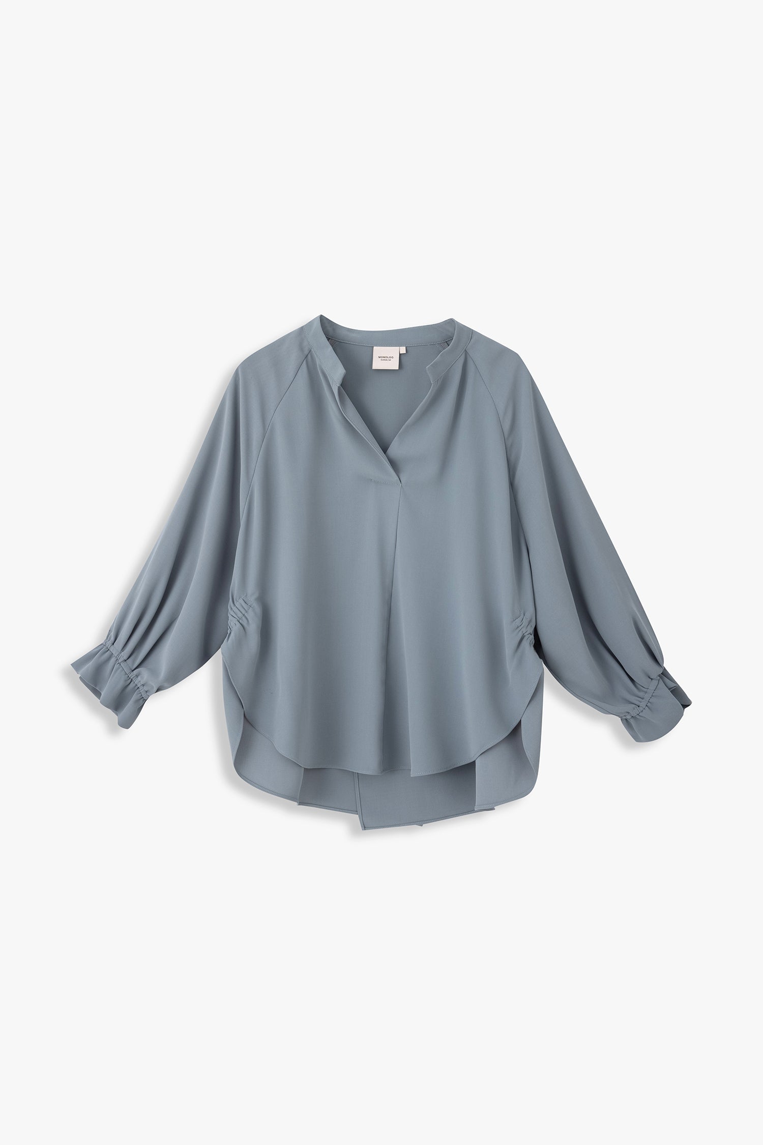 Back Overlap Drawstring Shirt