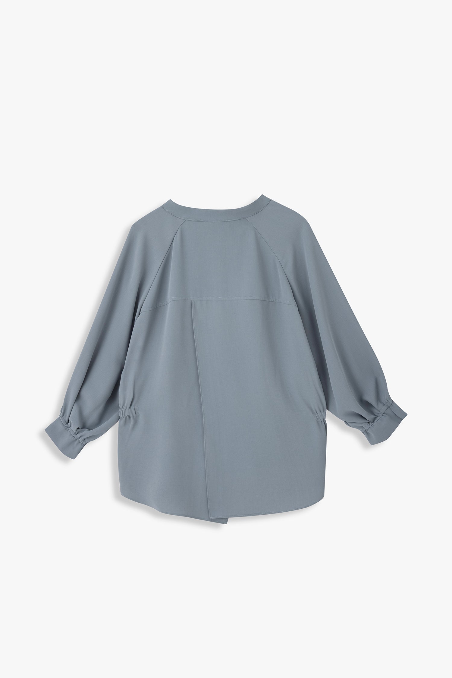 Back Overlap Drawstring Shirt