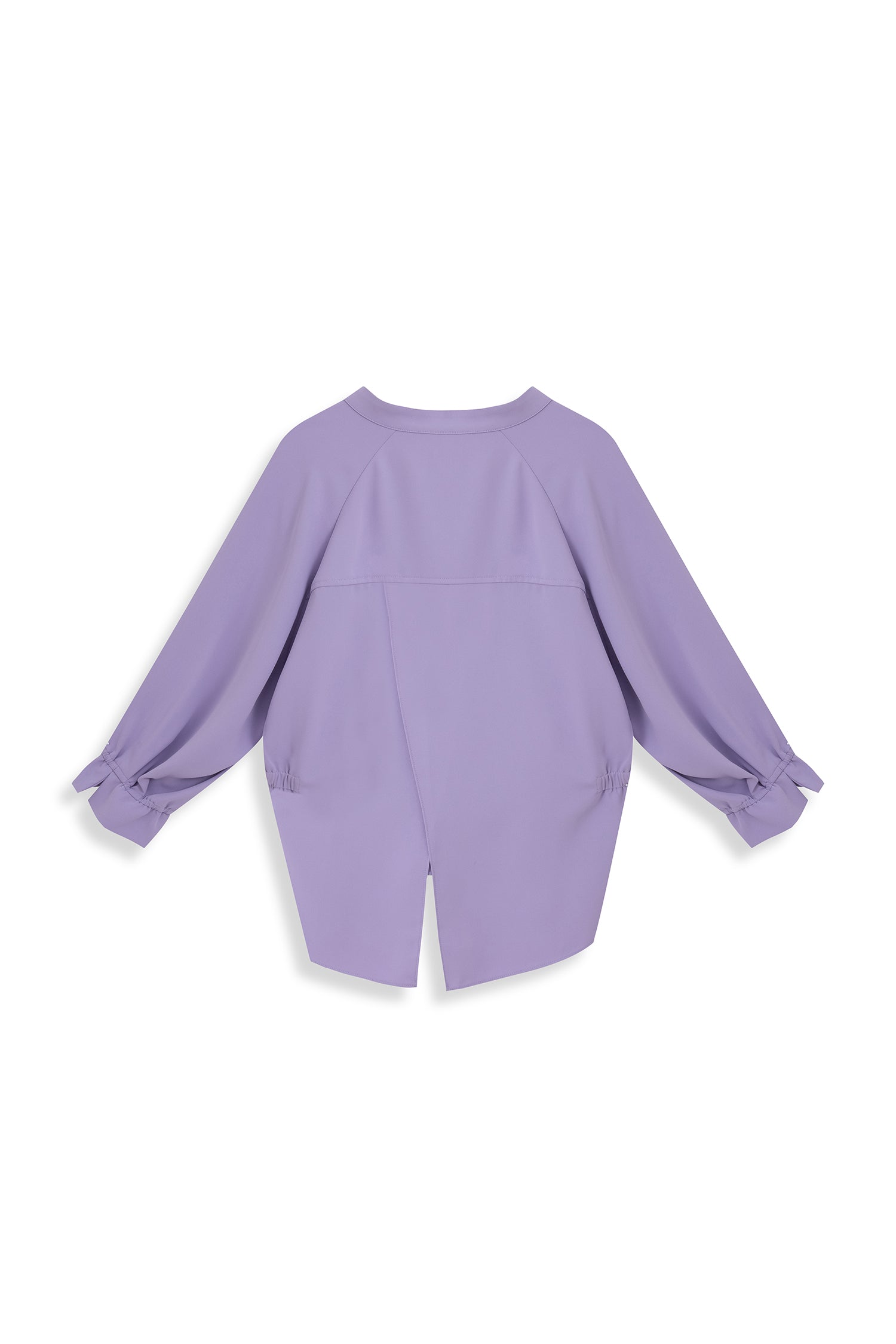Back Overlap Drawstring Shirt