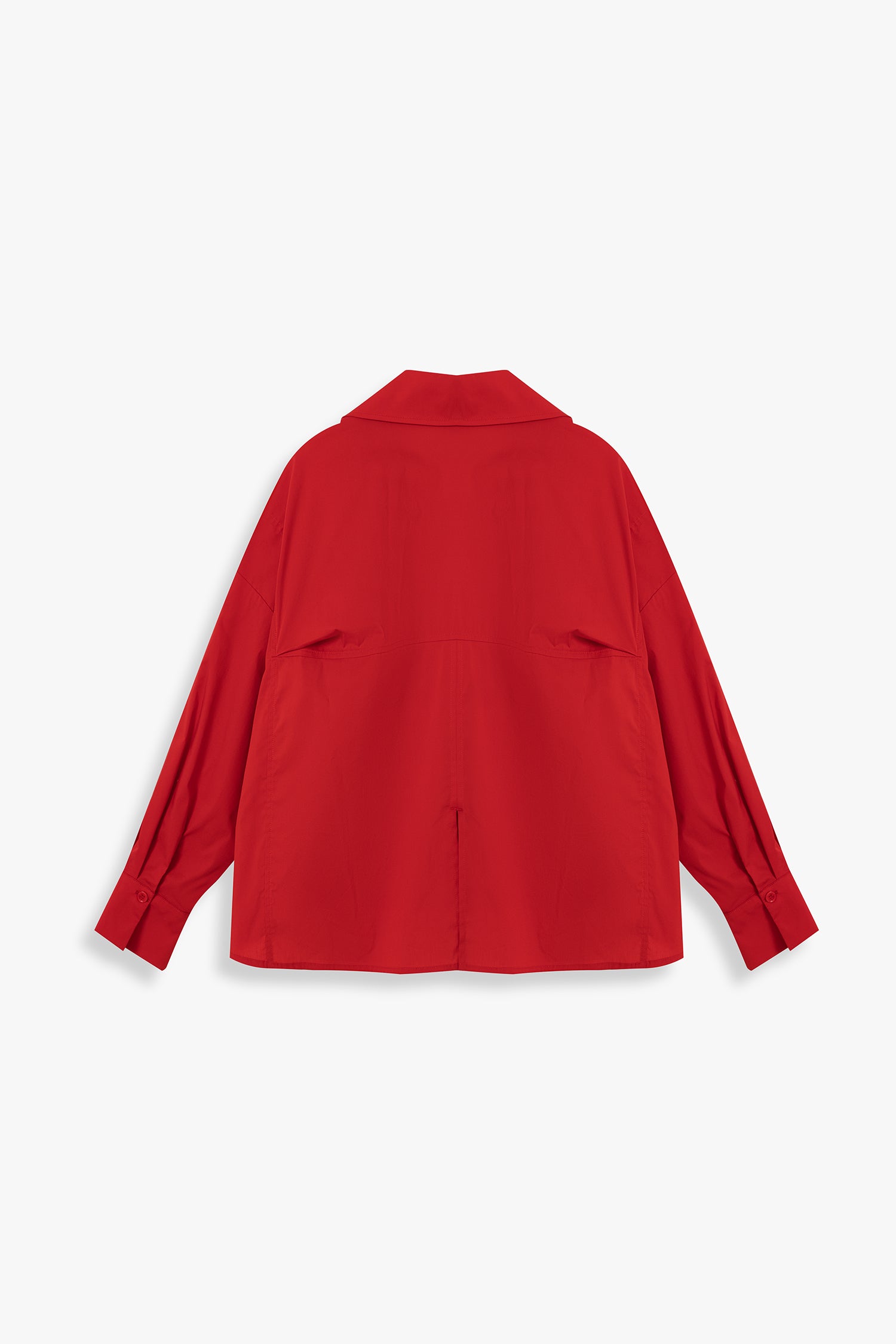 Open Collar Shirt Jacket