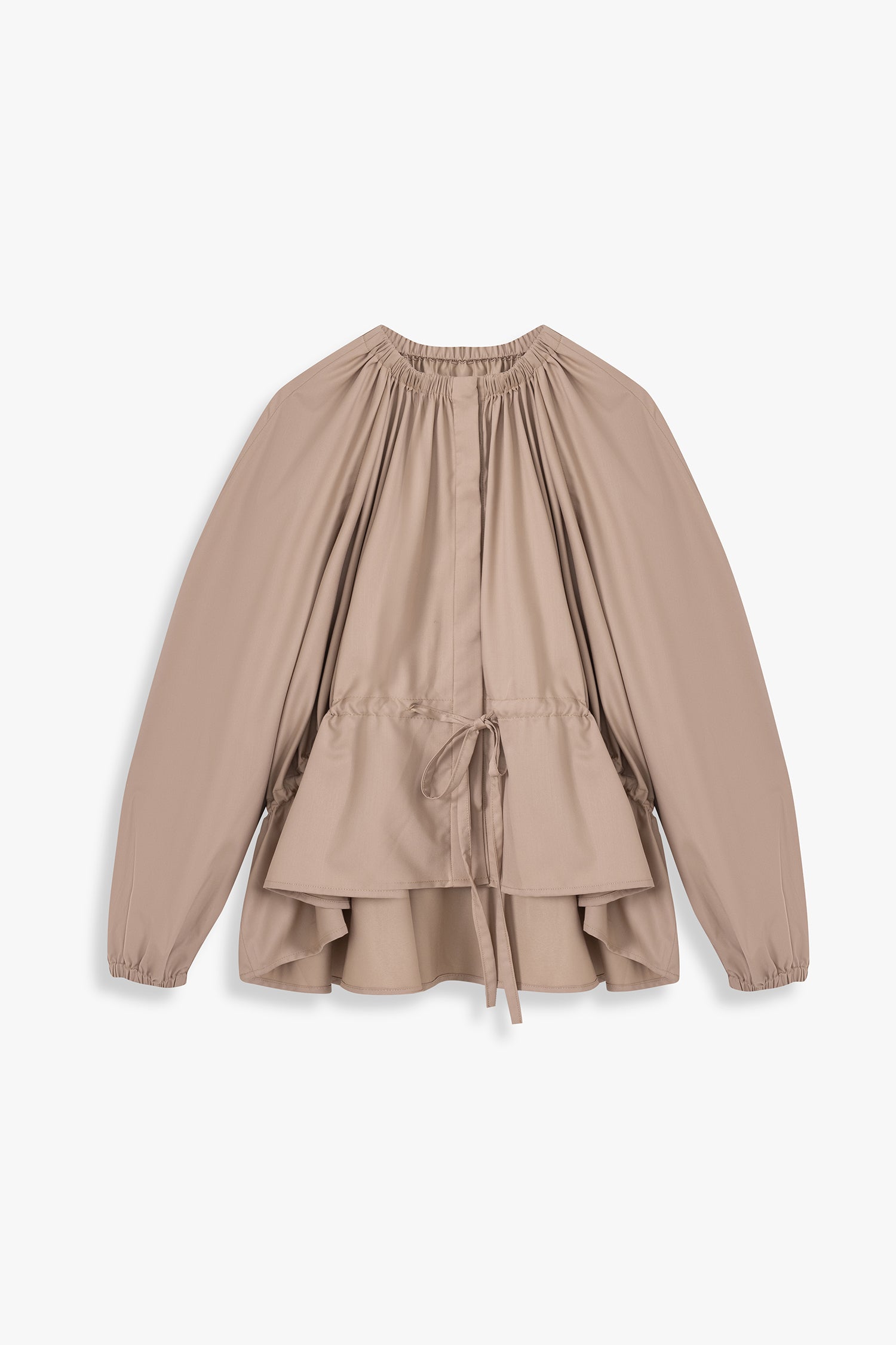 Rusched Neck Trapeze Top