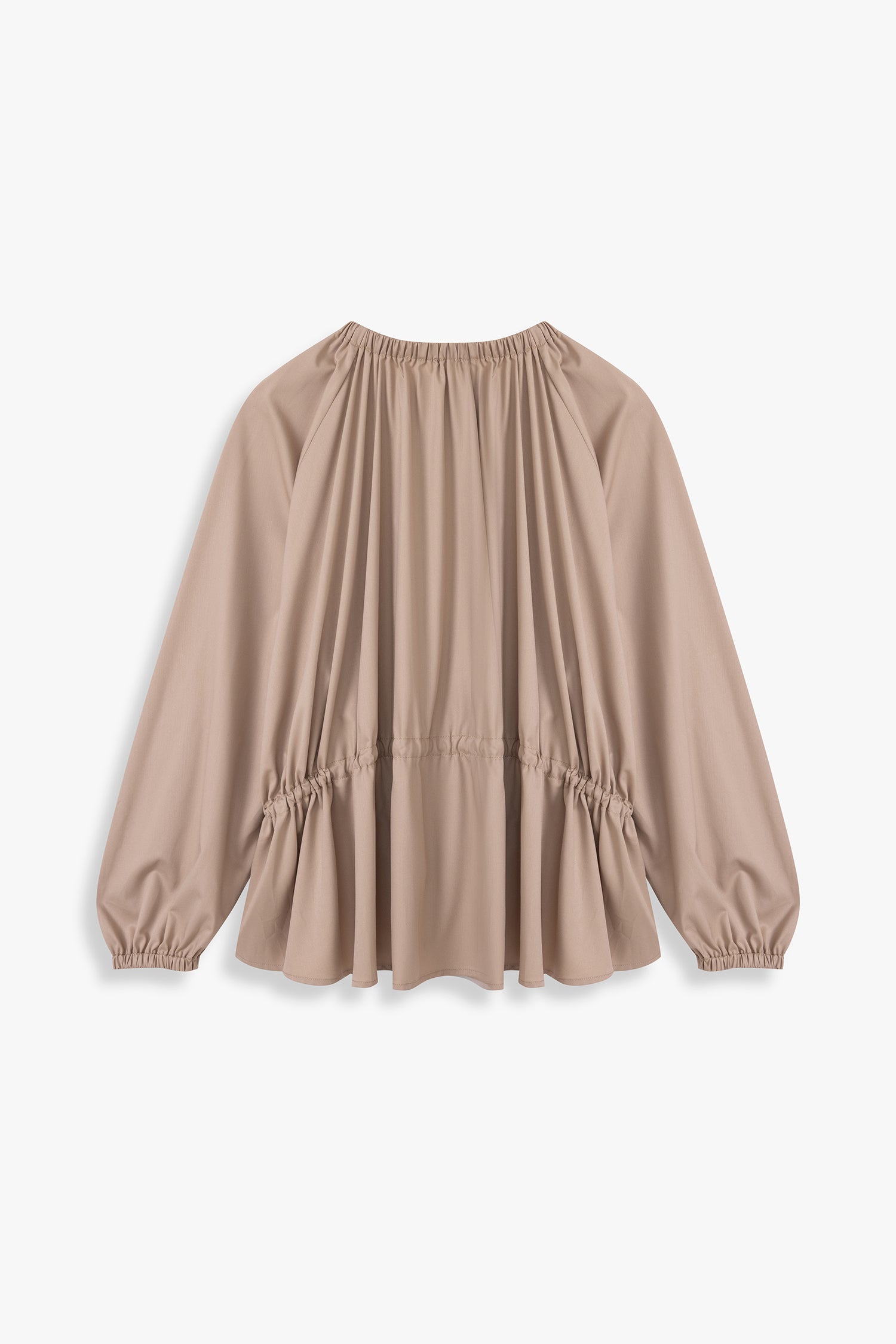 Rusched Neck Trapeze Top