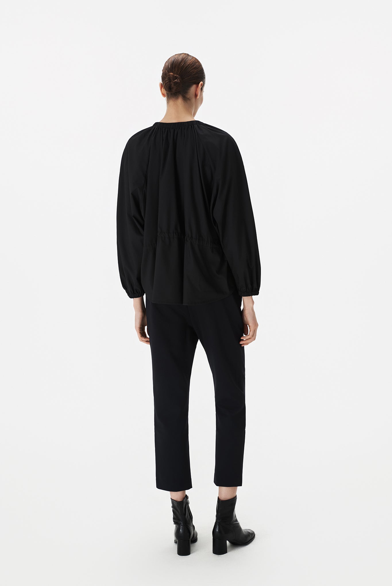 Rusched Neck Trapeze Top