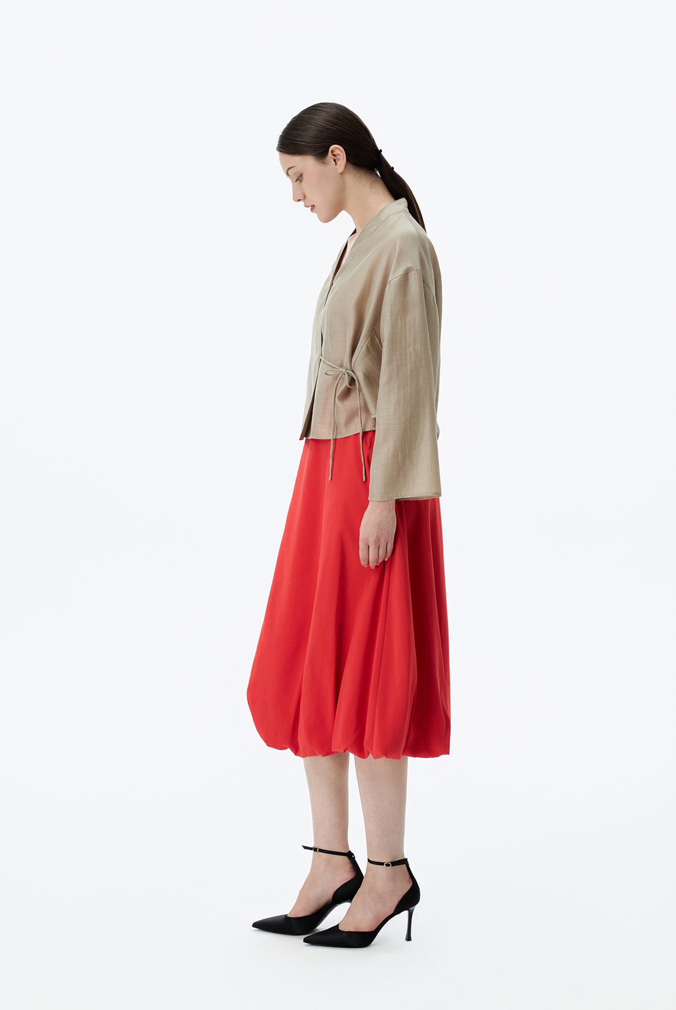 Kimono Wrap with Bat-winged Sleeves