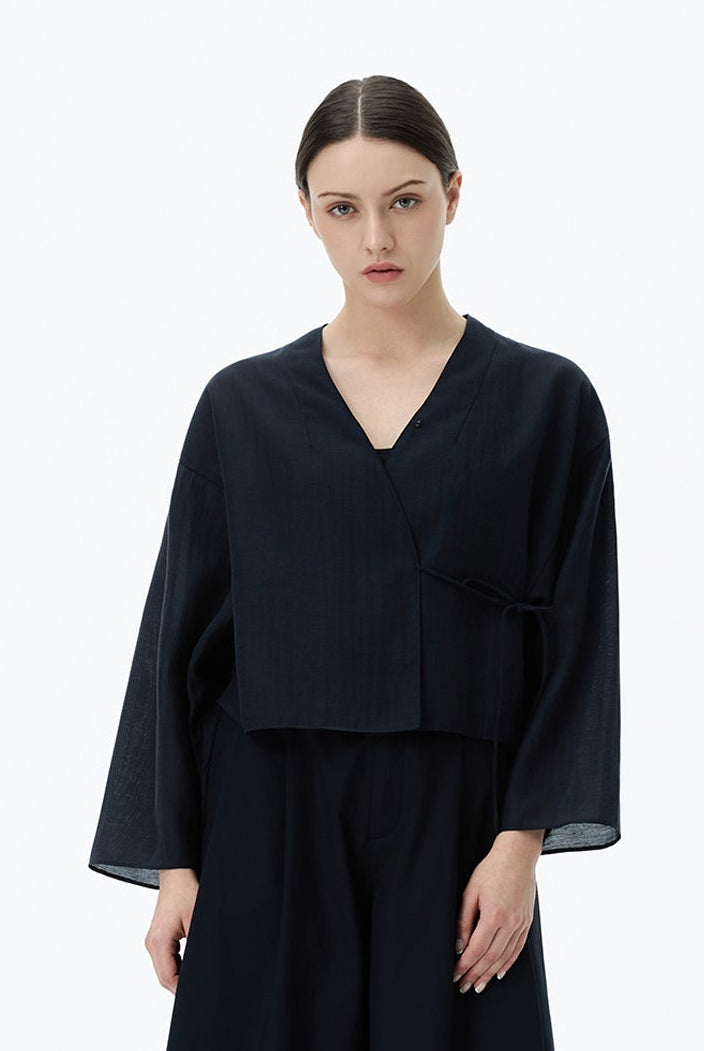 Kimono Wrap with Bat-winged Sleeves