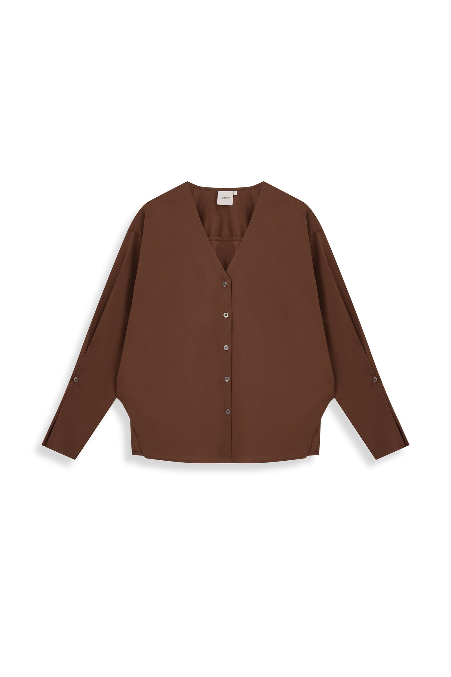 Open Front Long Sleeves Top