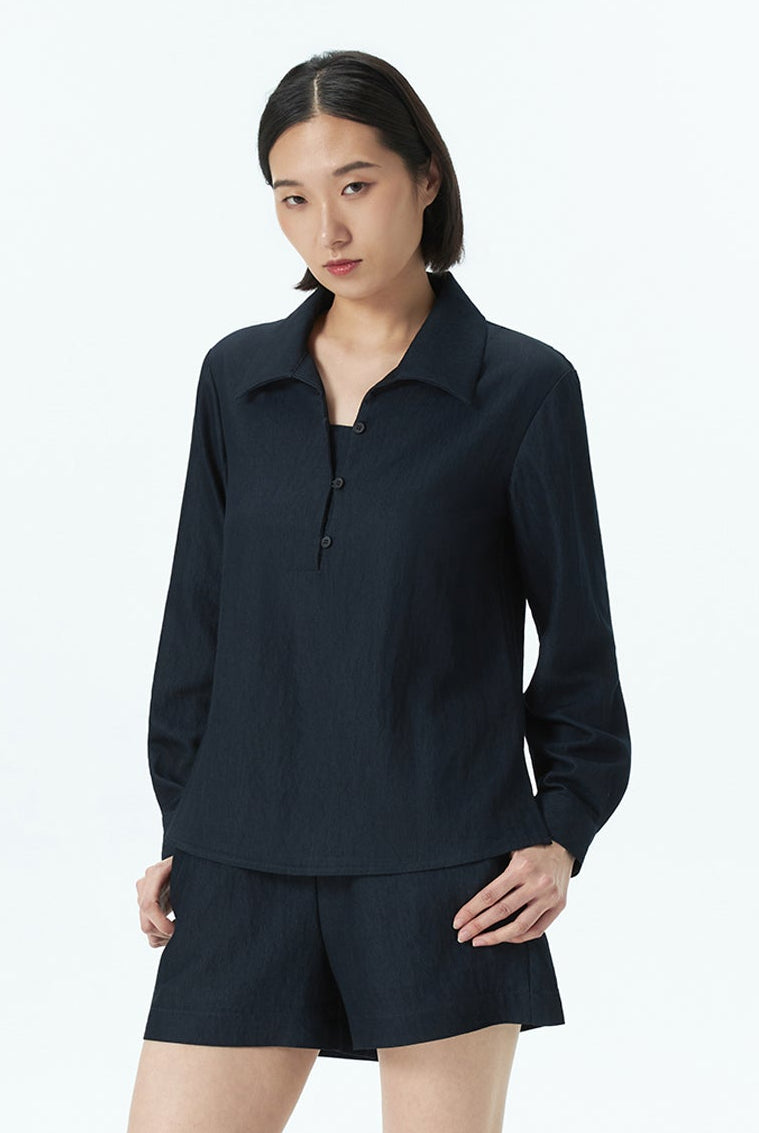 Half Placket Blouse