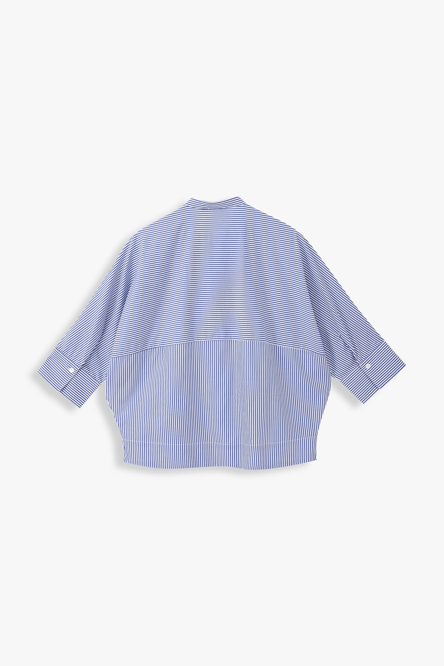 Asa Collarless Pintuck Stripe Dolman