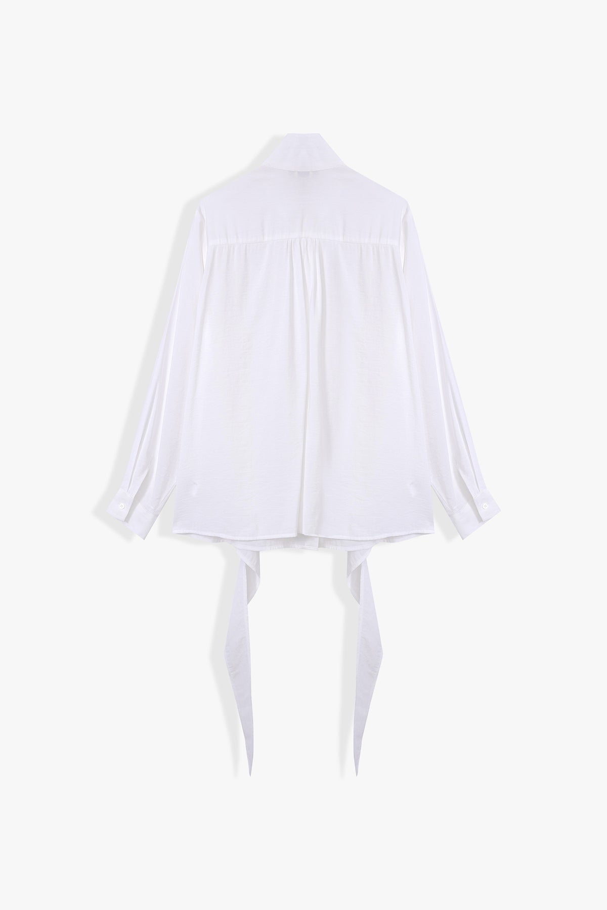 Myra Wrap Long-Sleeve Blouse