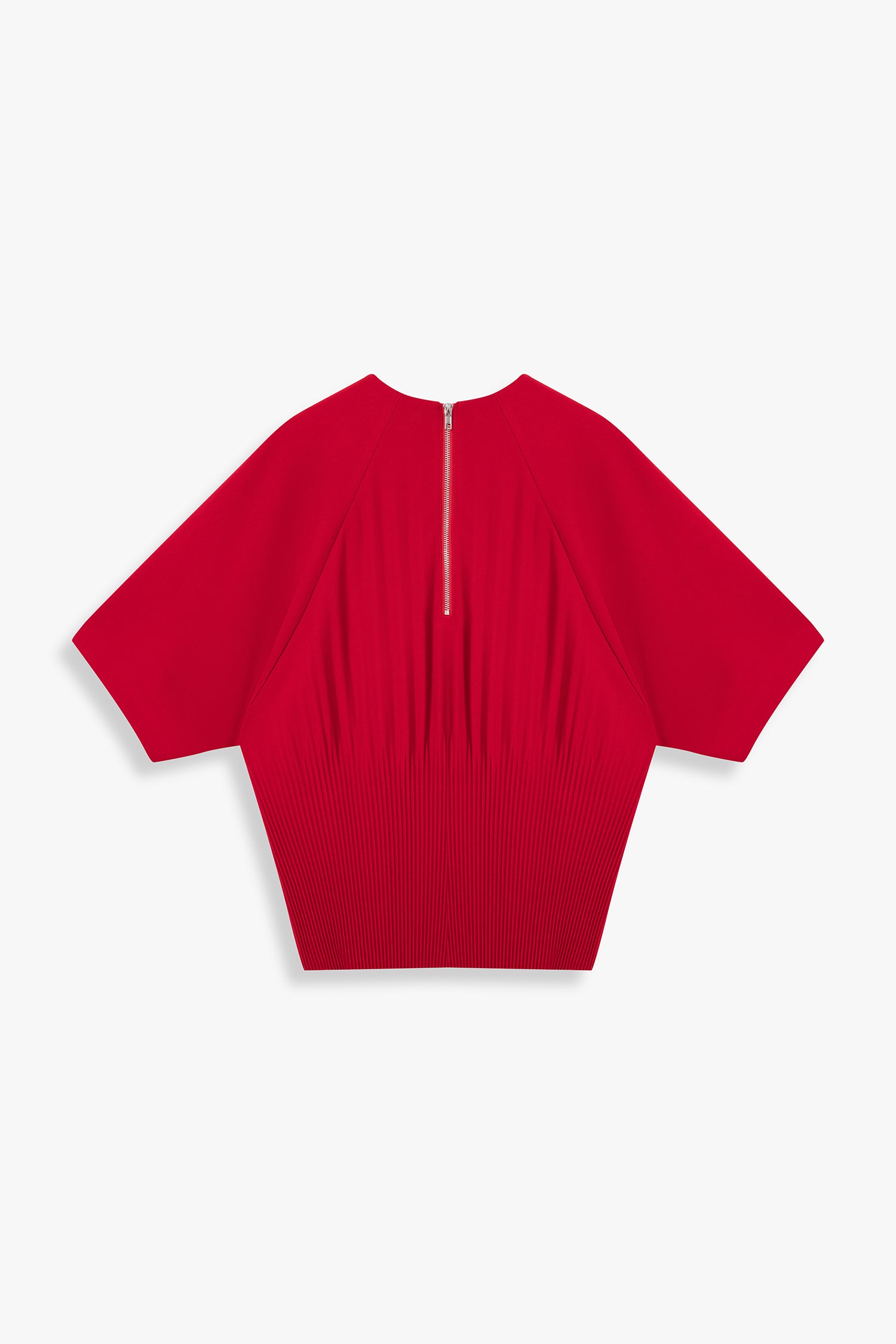 Back-Pleated Dolman Sleeve Top