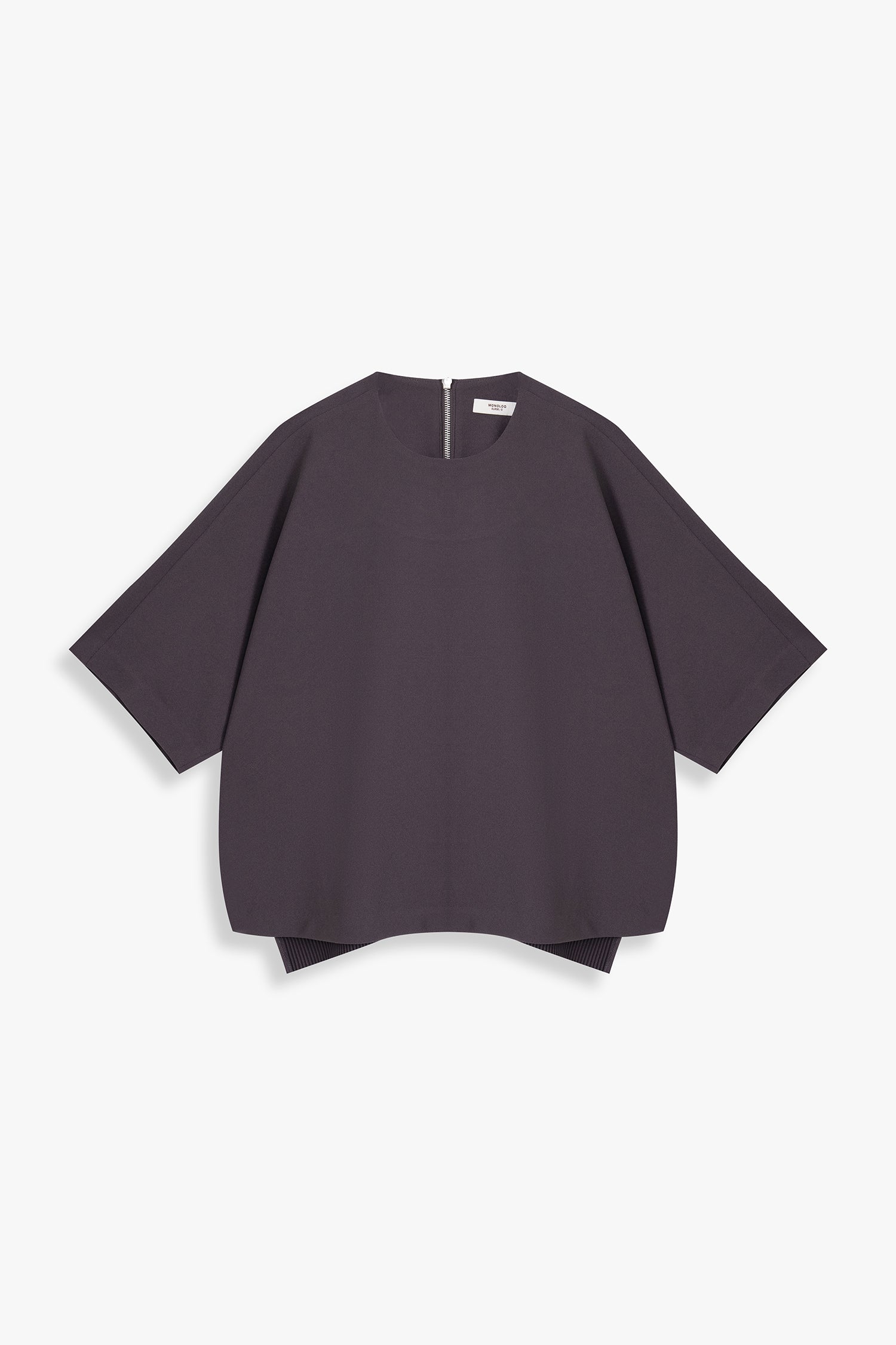 Back-Pleated Dolman Sleeve Top
