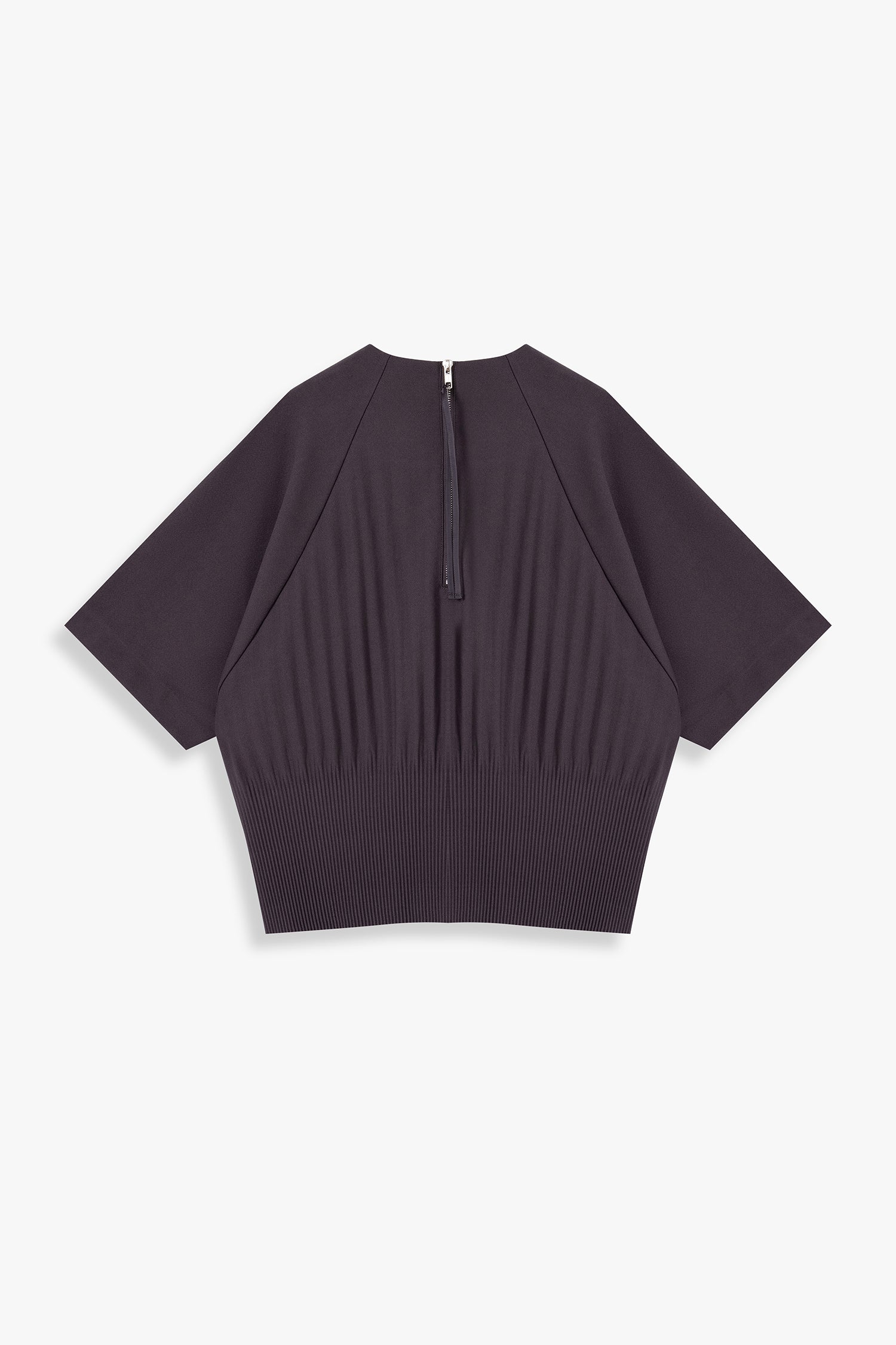 Back-Pleated Dolman Sleeve Top