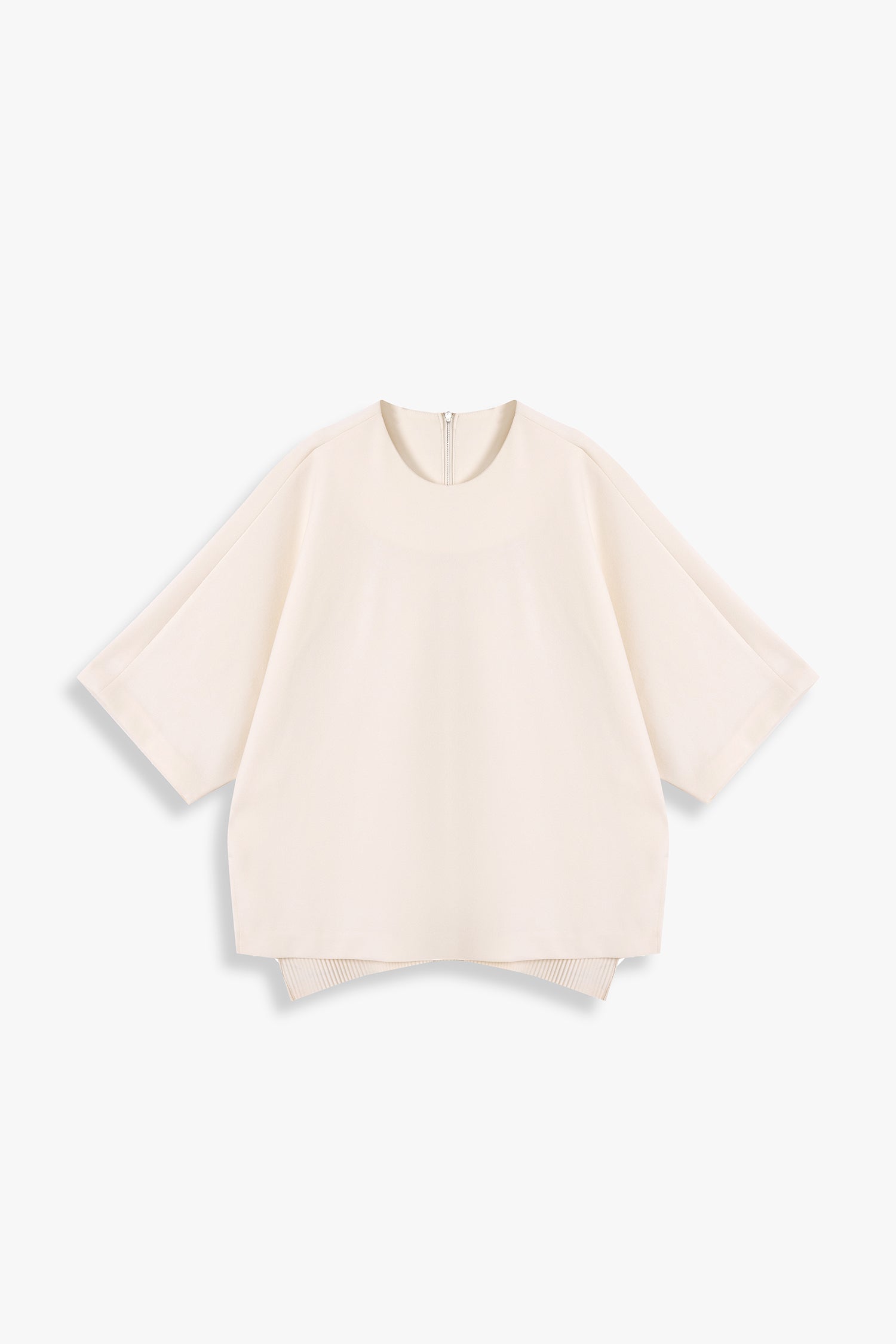 Back-Pleated Dolman Sleeve Top