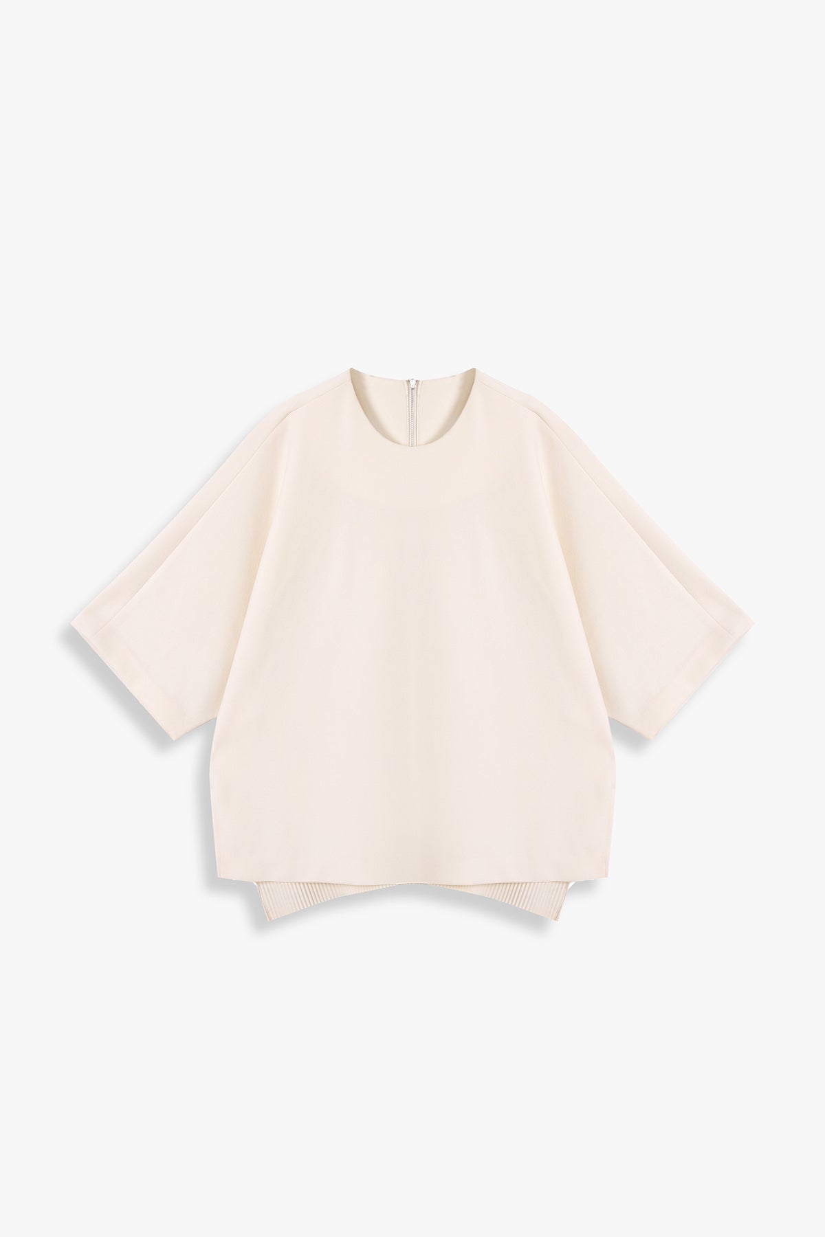 Back-Pleated Dolman Sleeve Top