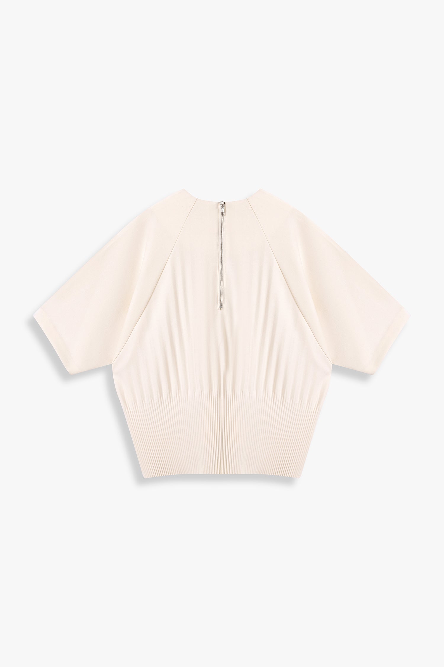 Back-Pleated Dolman Sleeve Top