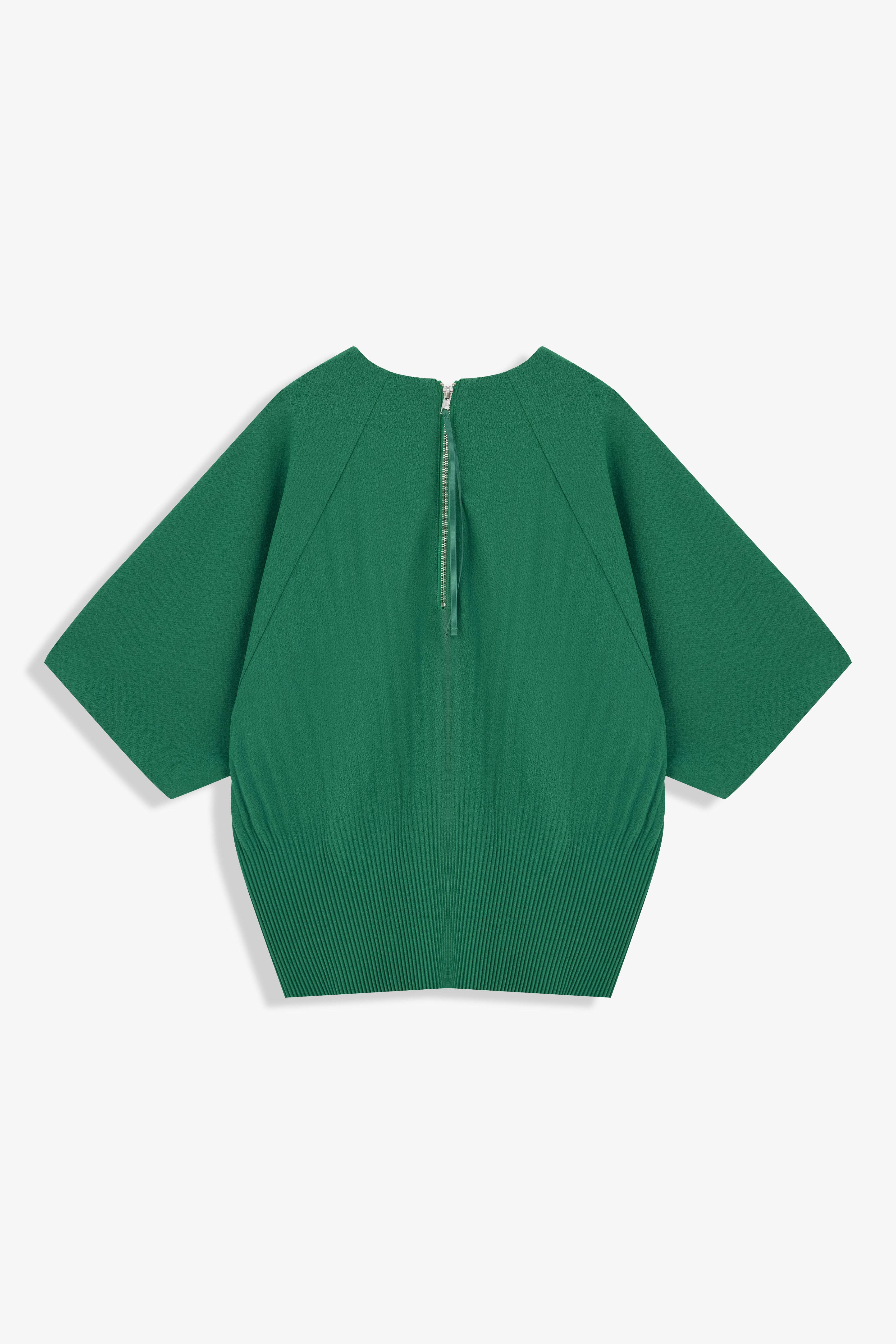 Back-Pleated Dolman Sleeve Top