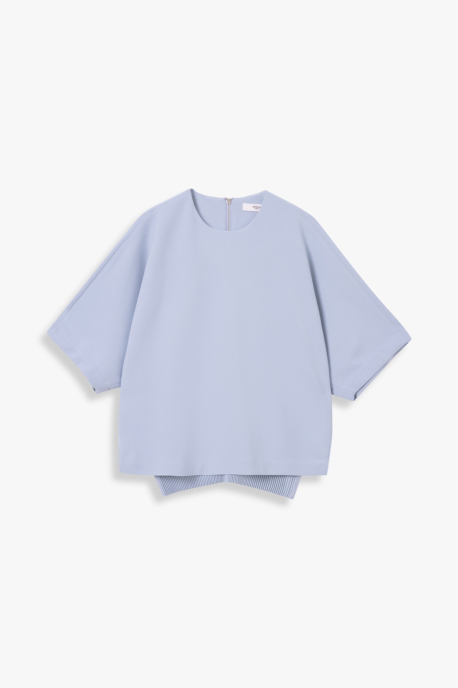 Back-Pleated Dolman Sleeve Top