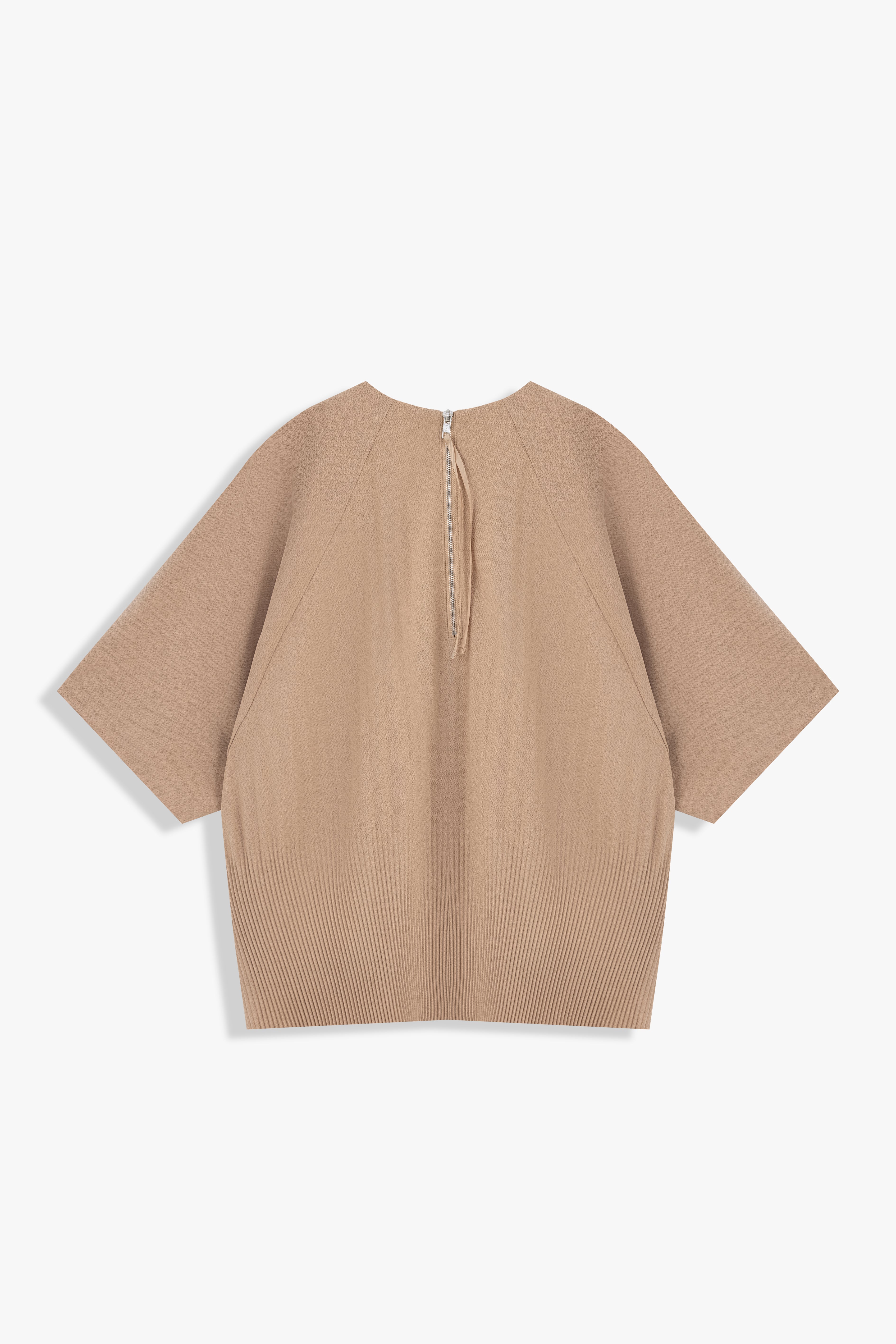 Back-Pleated Dolman Sleeve Top