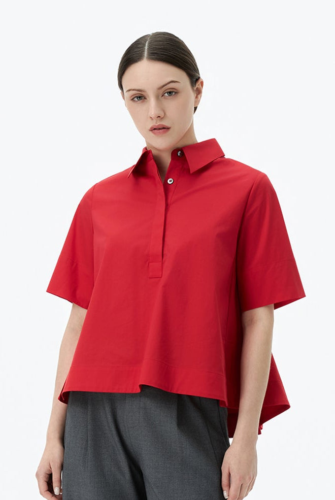 Half-Placket Popover Shirt