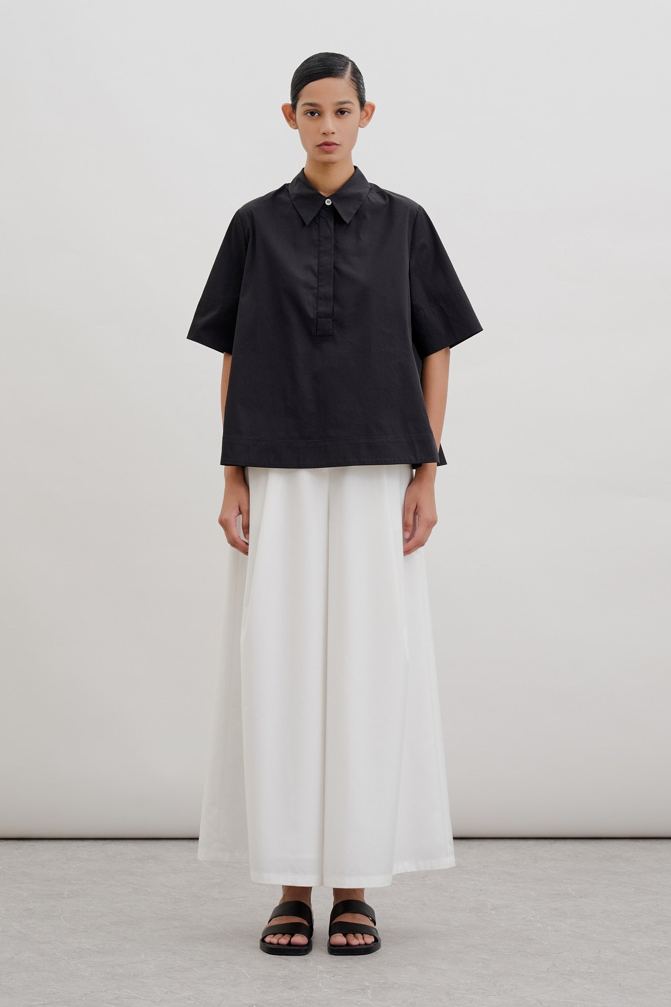Half-Placket Popover Shirt