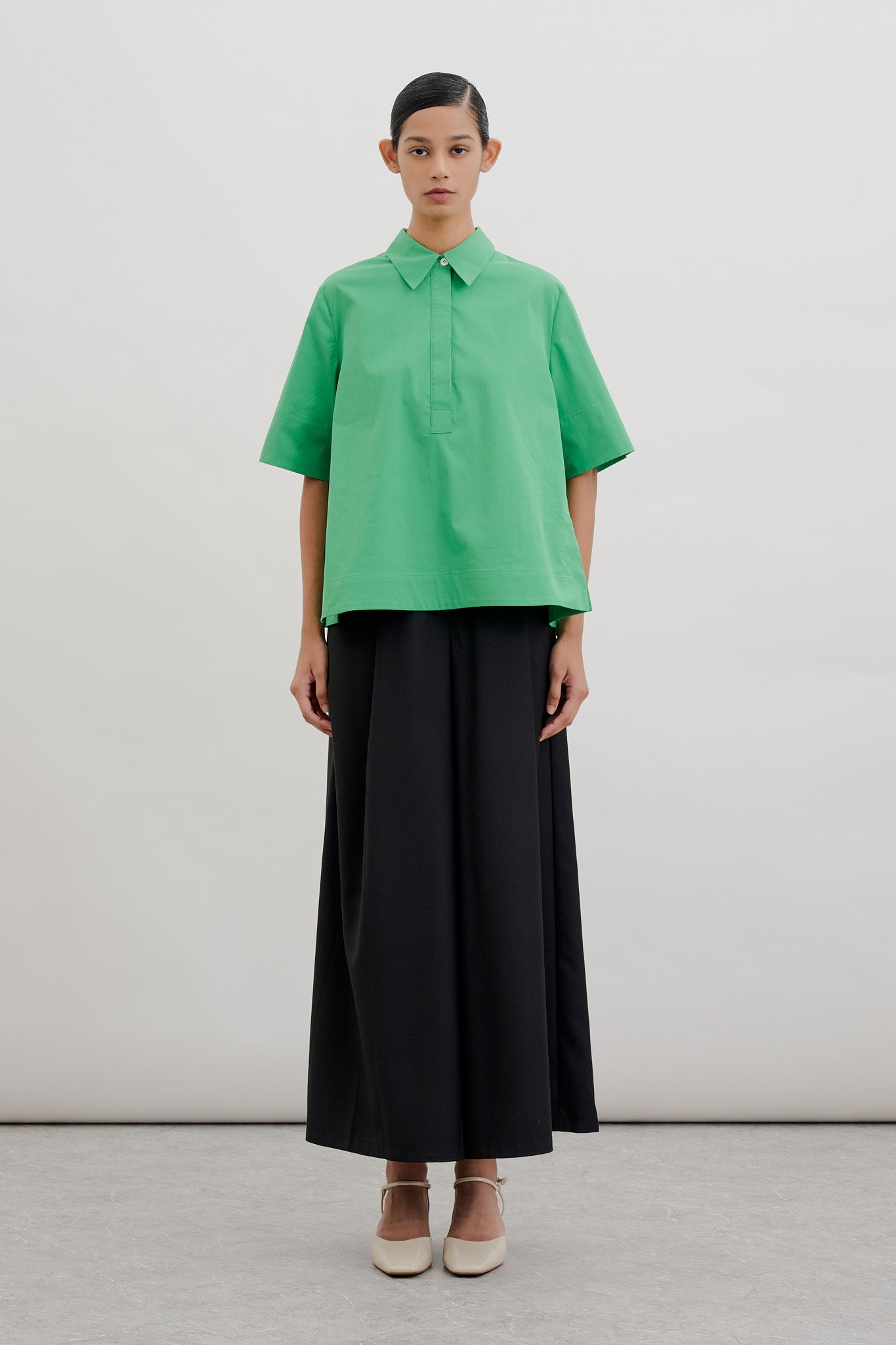Half-Placket Popover Shirt