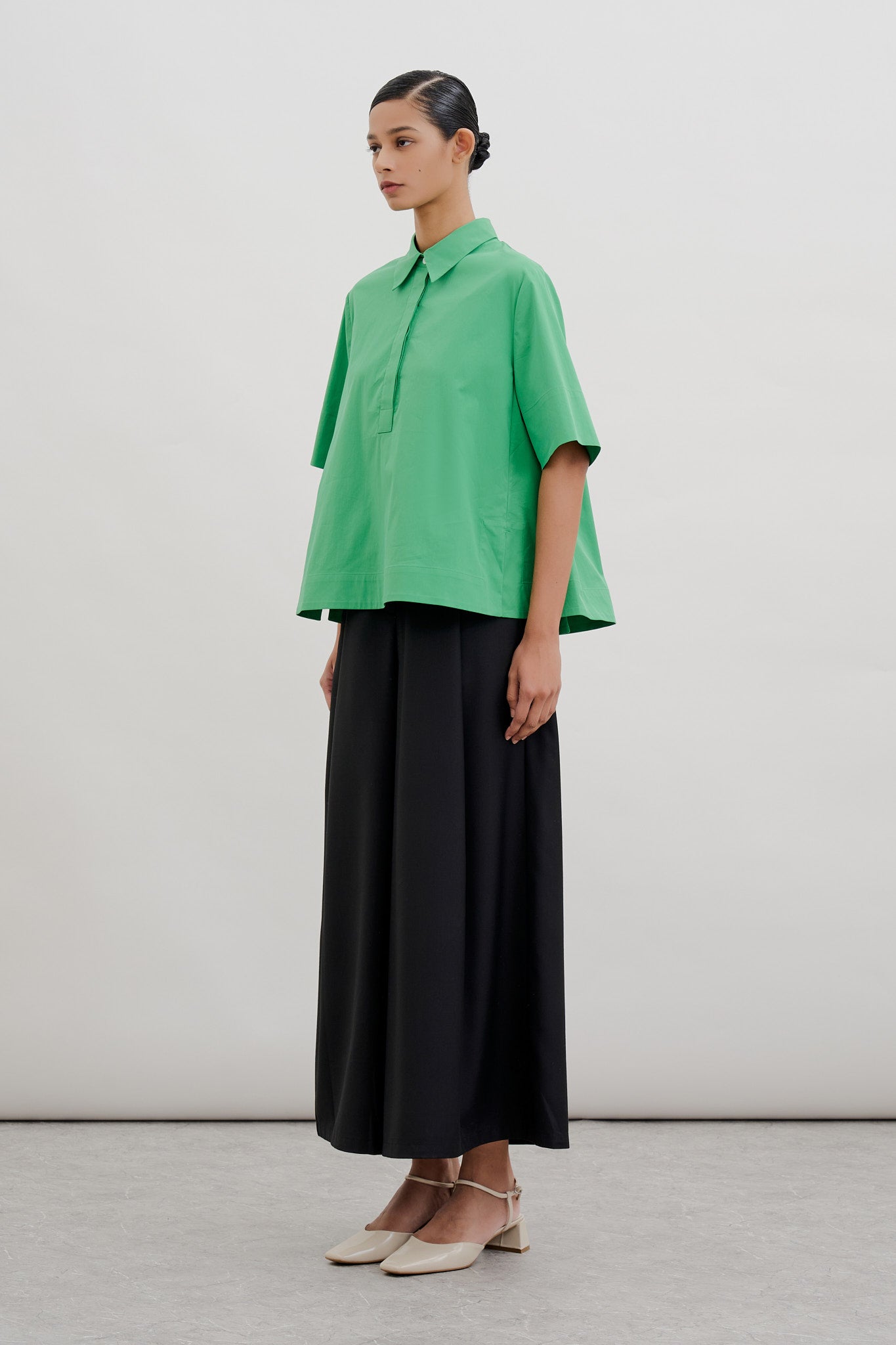 Half-Placket Popover Shirt