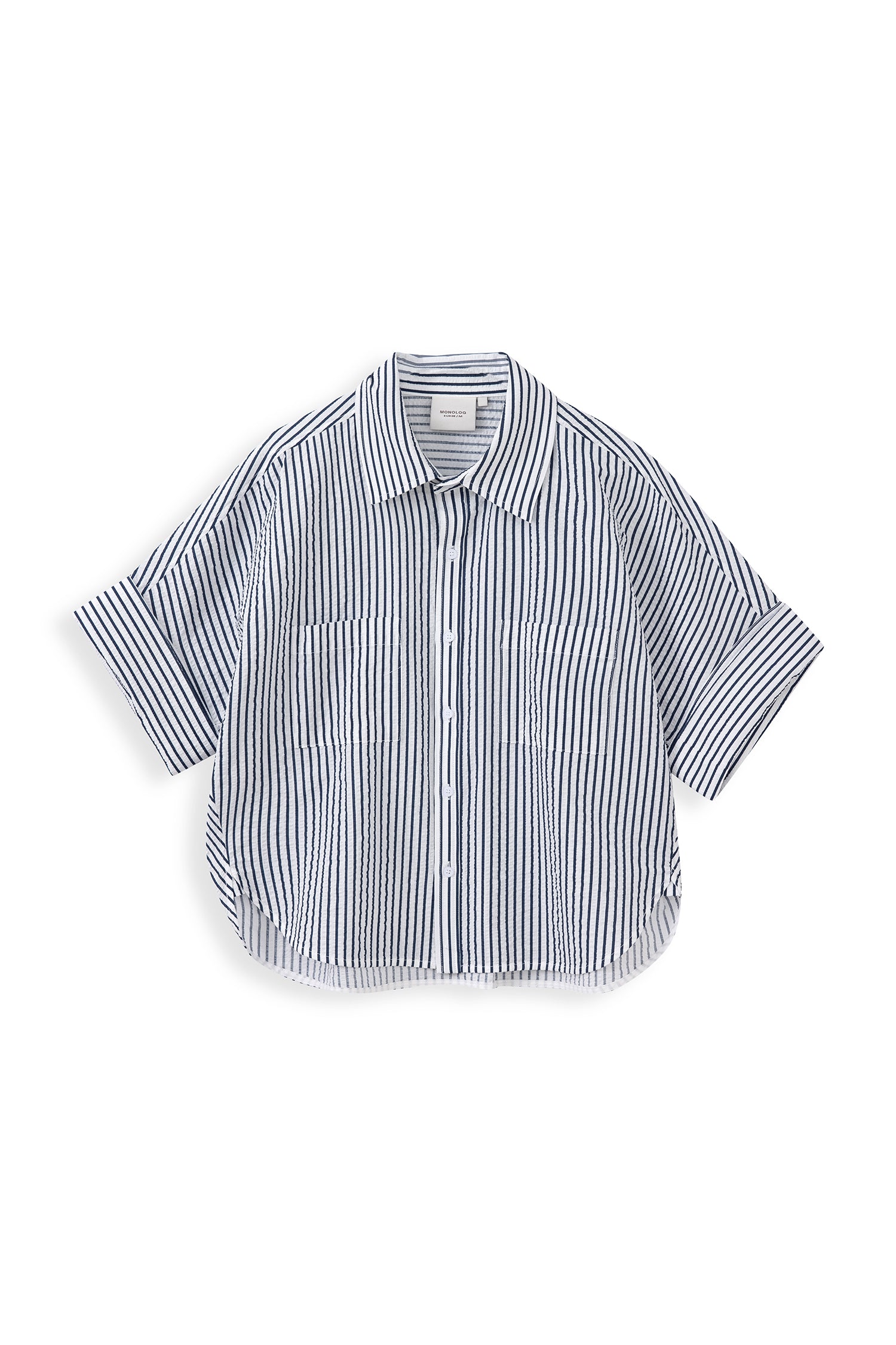 Striped Wide-Sleeve Shirt