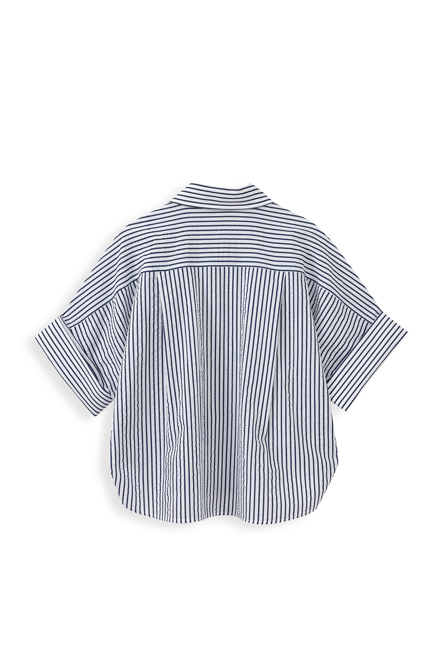 Striped Wide-Sleeve Shirt