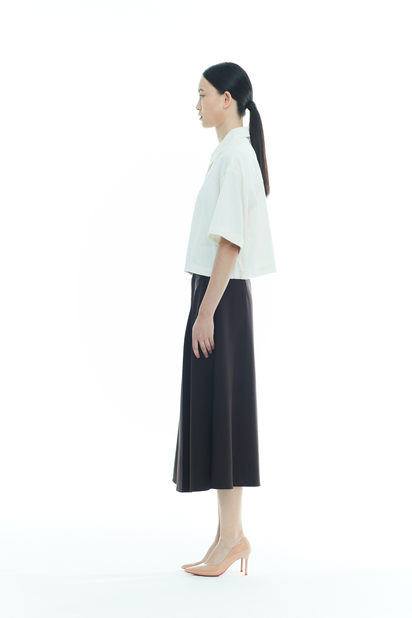 Cropped Trench Top