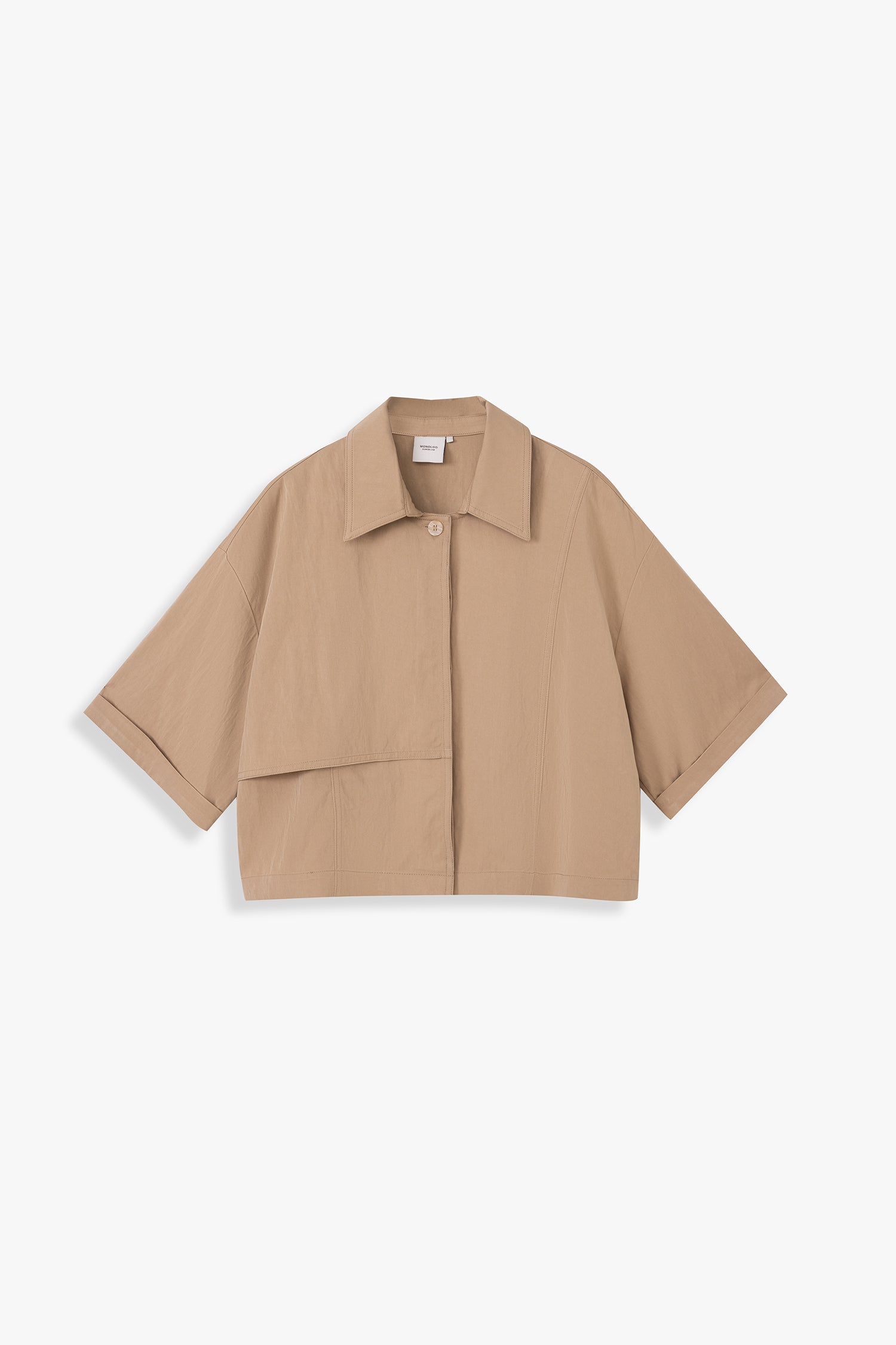 Cropped Trench Top