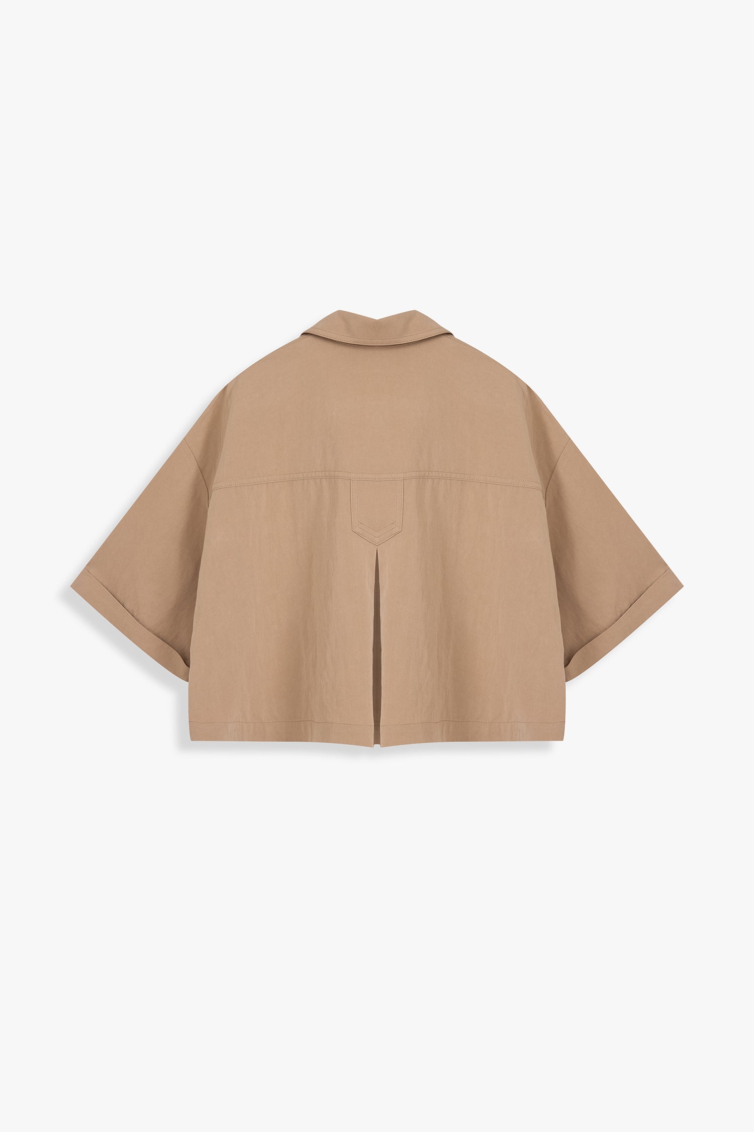 Cropped Trench Top